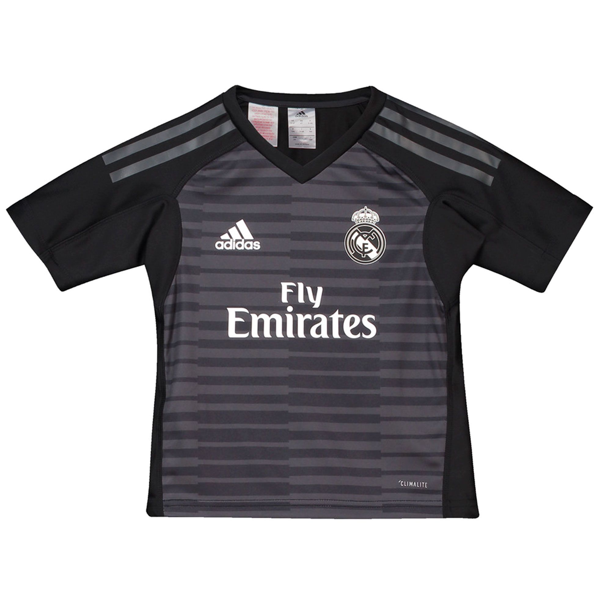 Conjunto 1ª Real Madrid 2018/2019 Portero Infantil Negro Conjunto 1ª Real Madrid 2018/2019 Portero Infantil Negro - Fútbol Factory