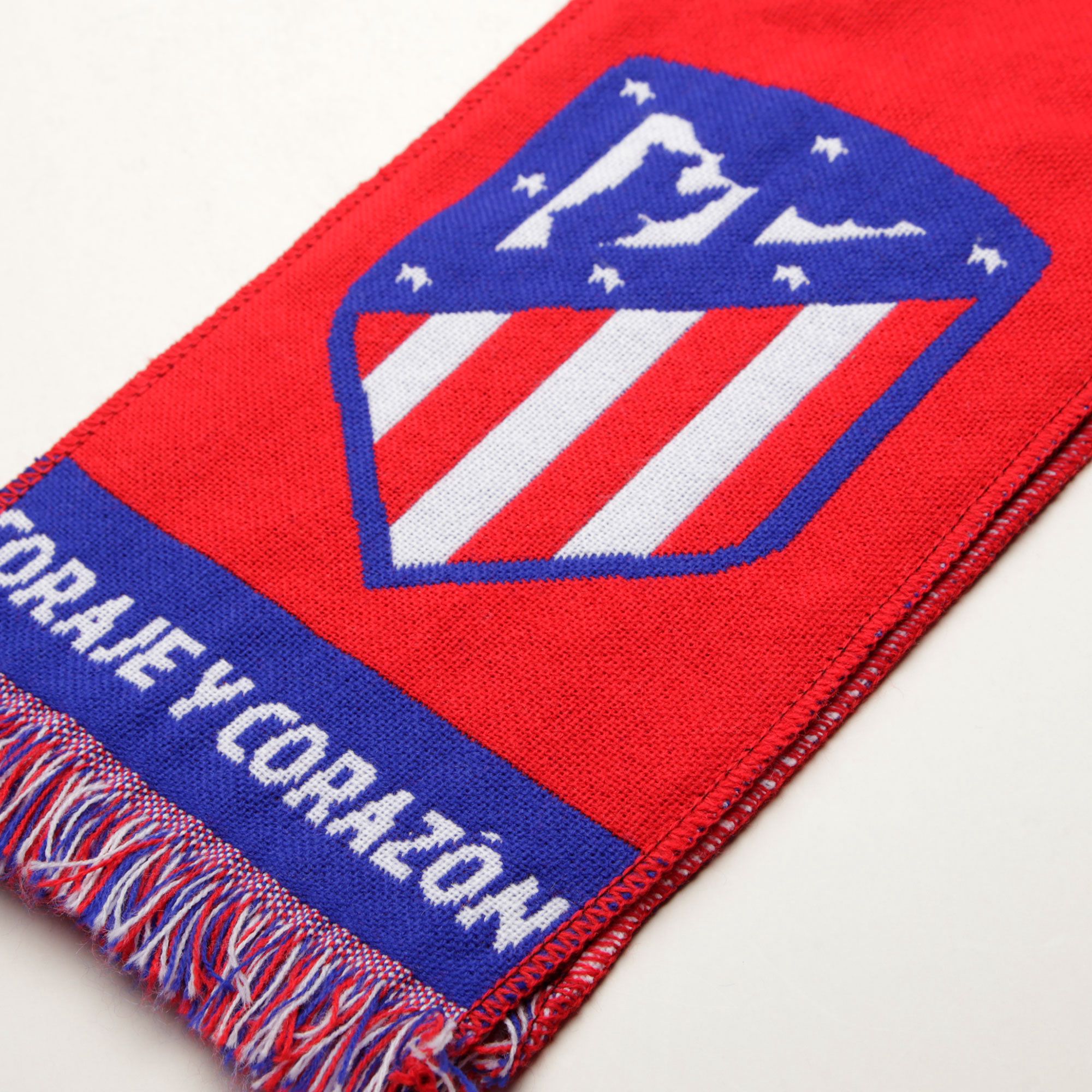 Bufanda Oficial Atlético de Madrid Nunca Dejes de Creer Rojo Blanco - Fútbol Factory