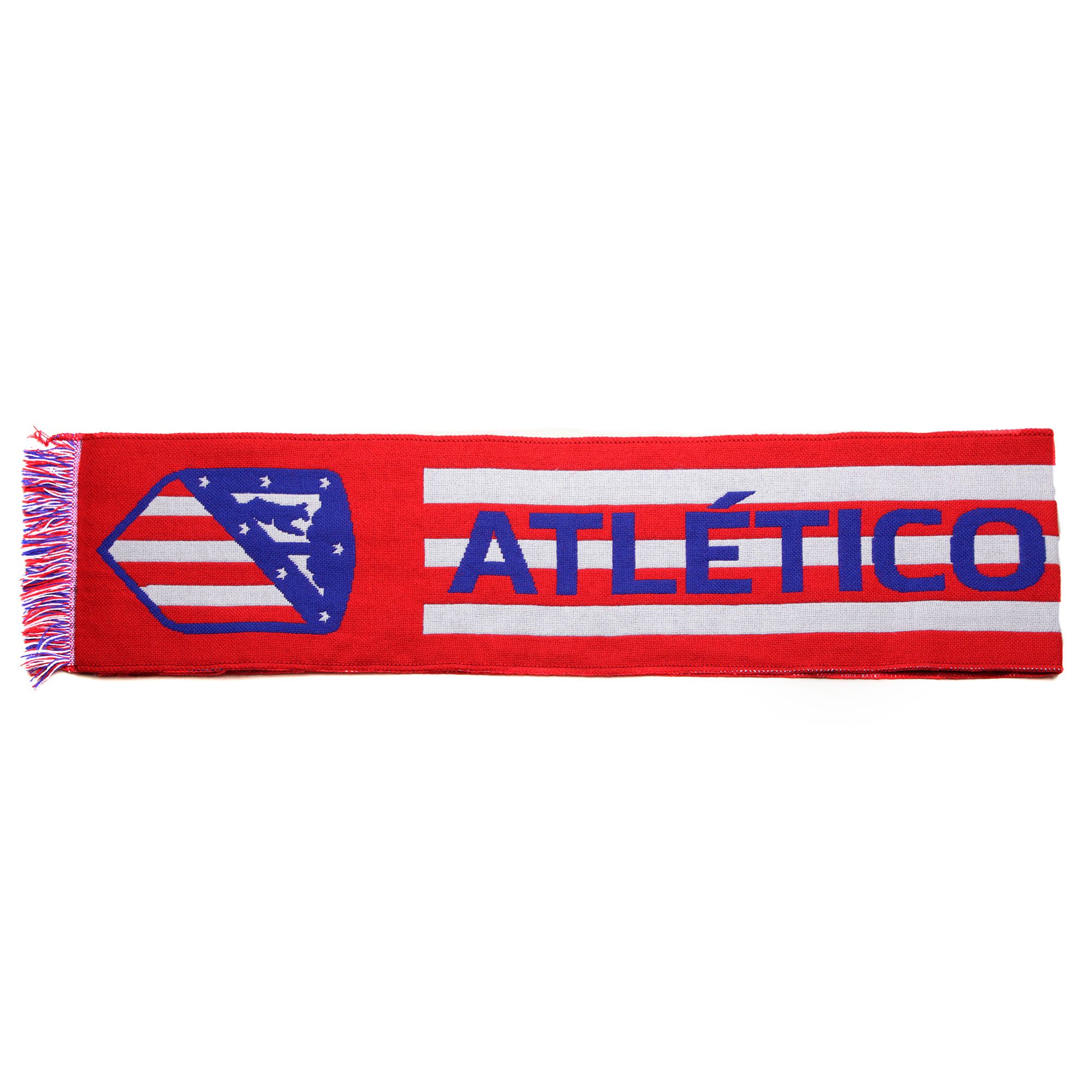 Bufanda Oficial Atlético de Madrid Nunca Dejes de Creer Rojo Blanco - Fútbol Factory