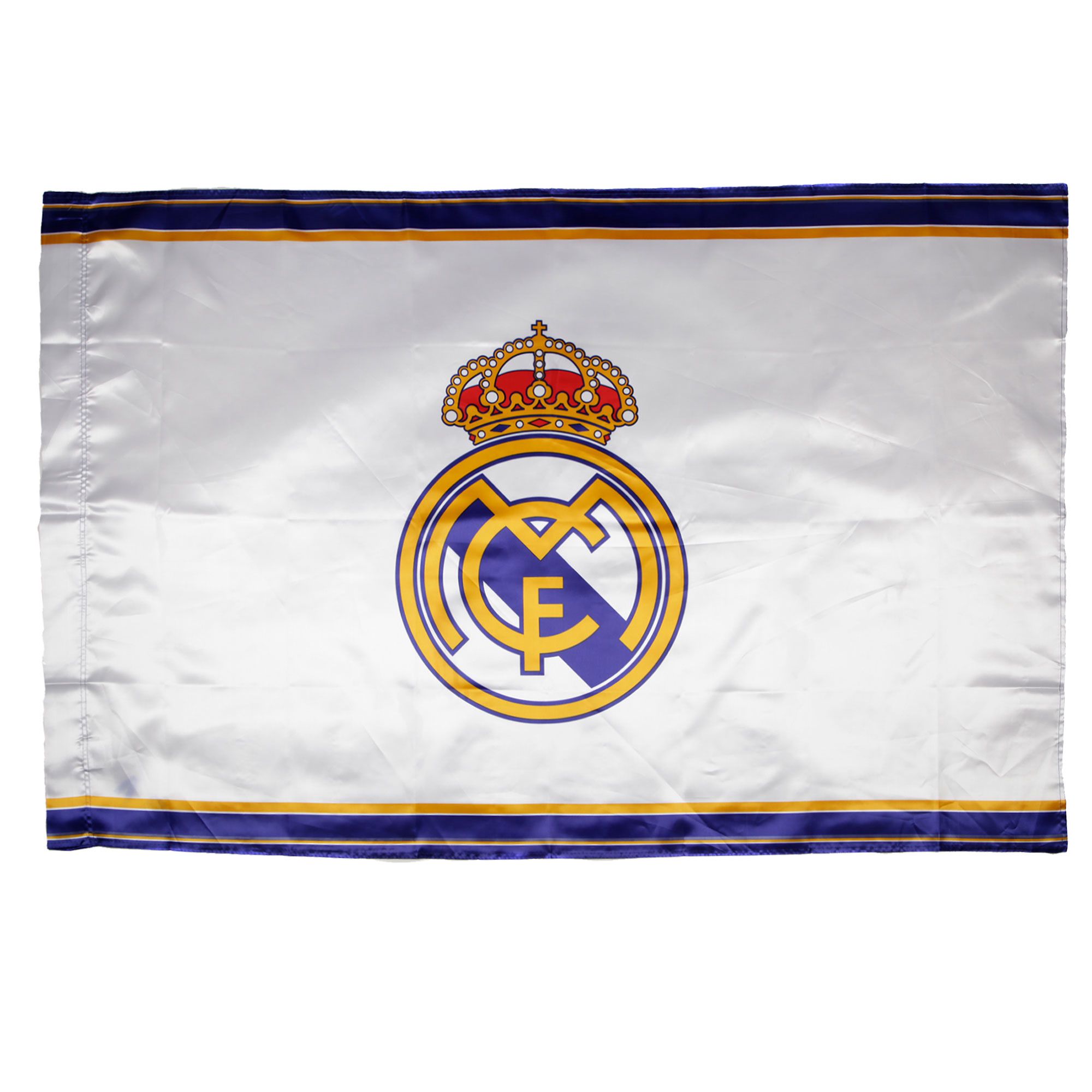 Bandera Oficial Real Madrid Blanco - Fútbol Factory