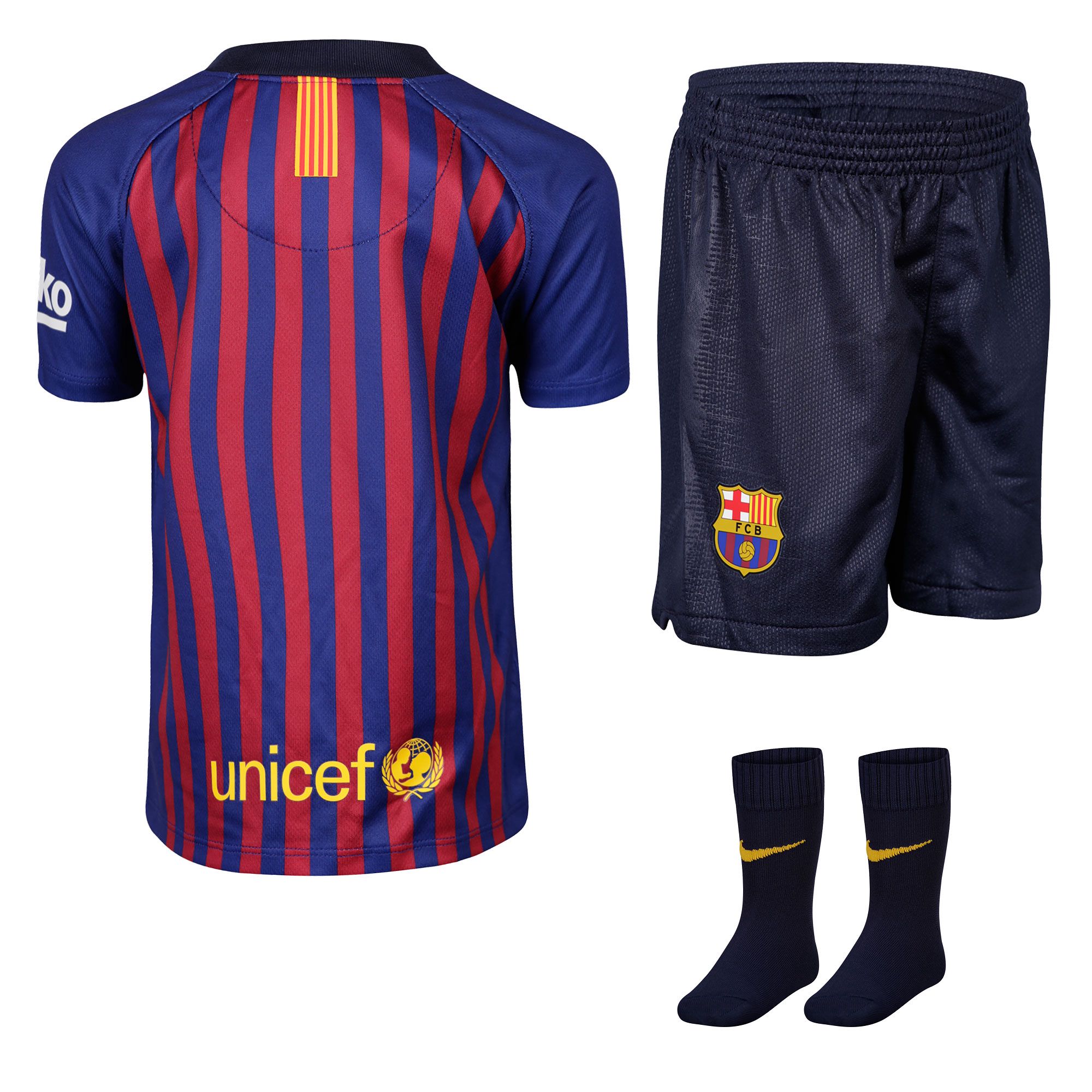 Conjunto 1ª FC Barcelona 2018/2019 Bebé - Fútbol Factory