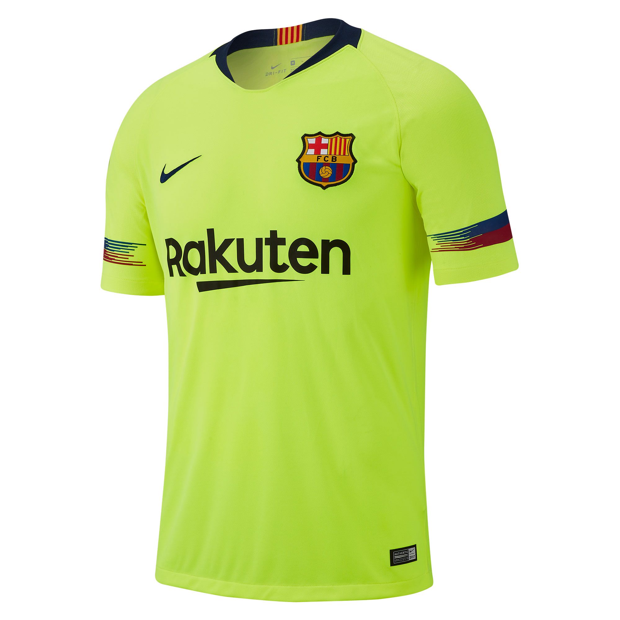 Camiseta 2 FC Barcelona 2018 2019 Stadium Amarillo Fluor