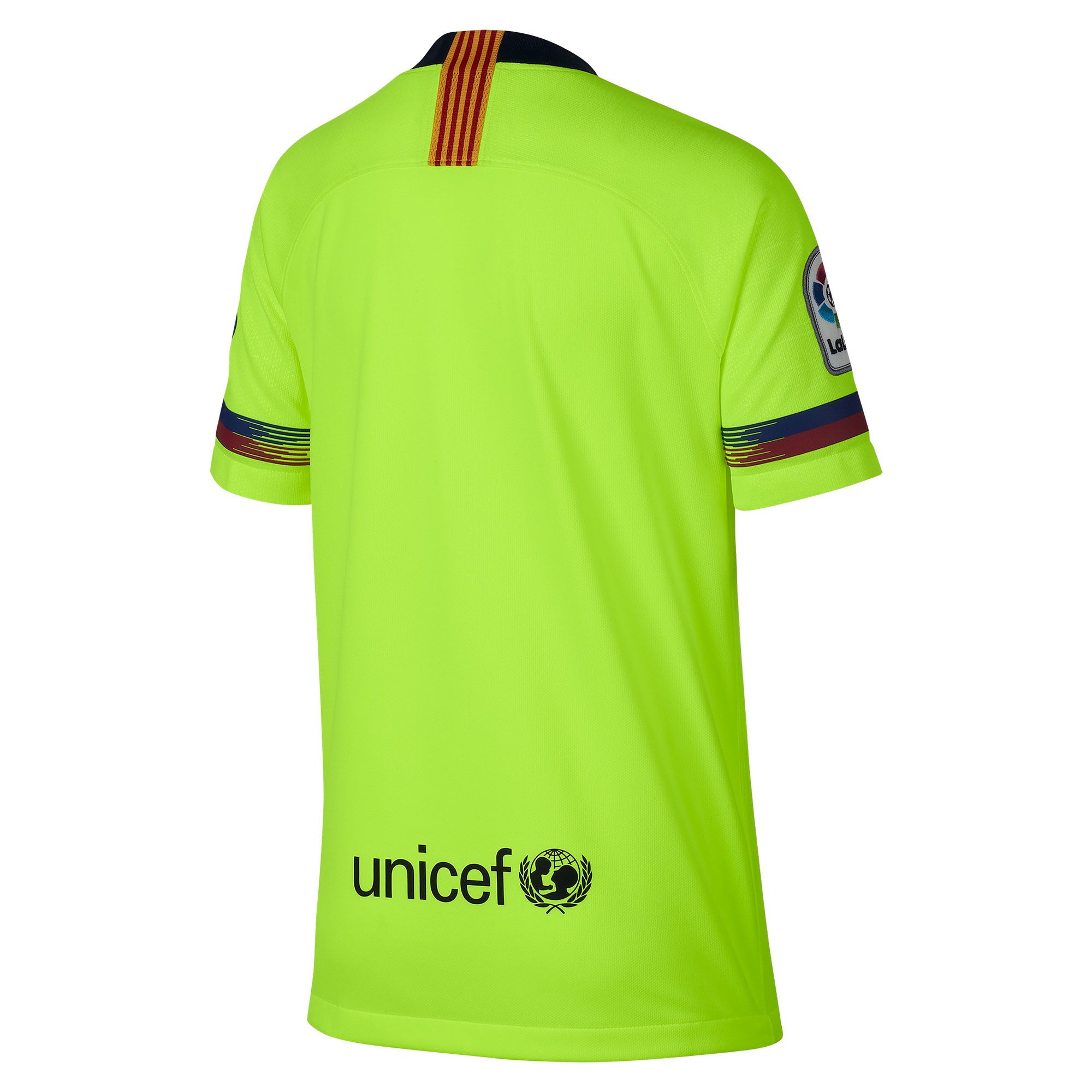 Camiseta 2 FC Barcelona 2018 2019 Stadium Junior Amarillo Fluor