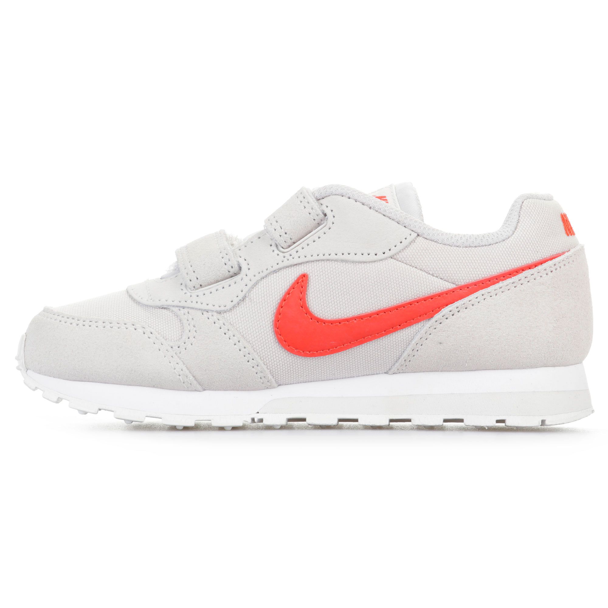 Zapatillas MD Runner 2 Velcro Junior Gris Coral - Fútbol Factory