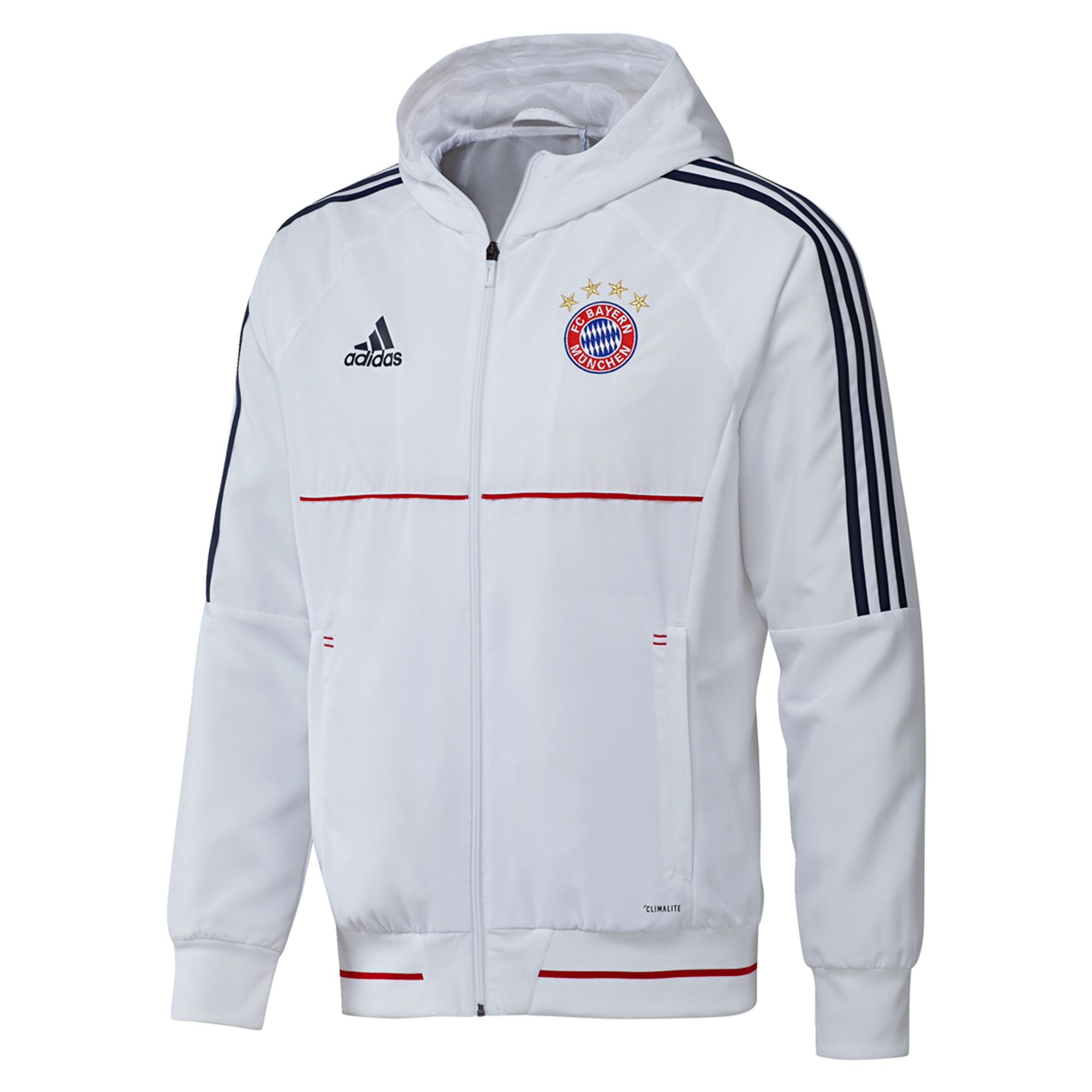 Chaqueta Pre-Match Bayern Munich 2017/2018 Blanco - Fútbol Factory