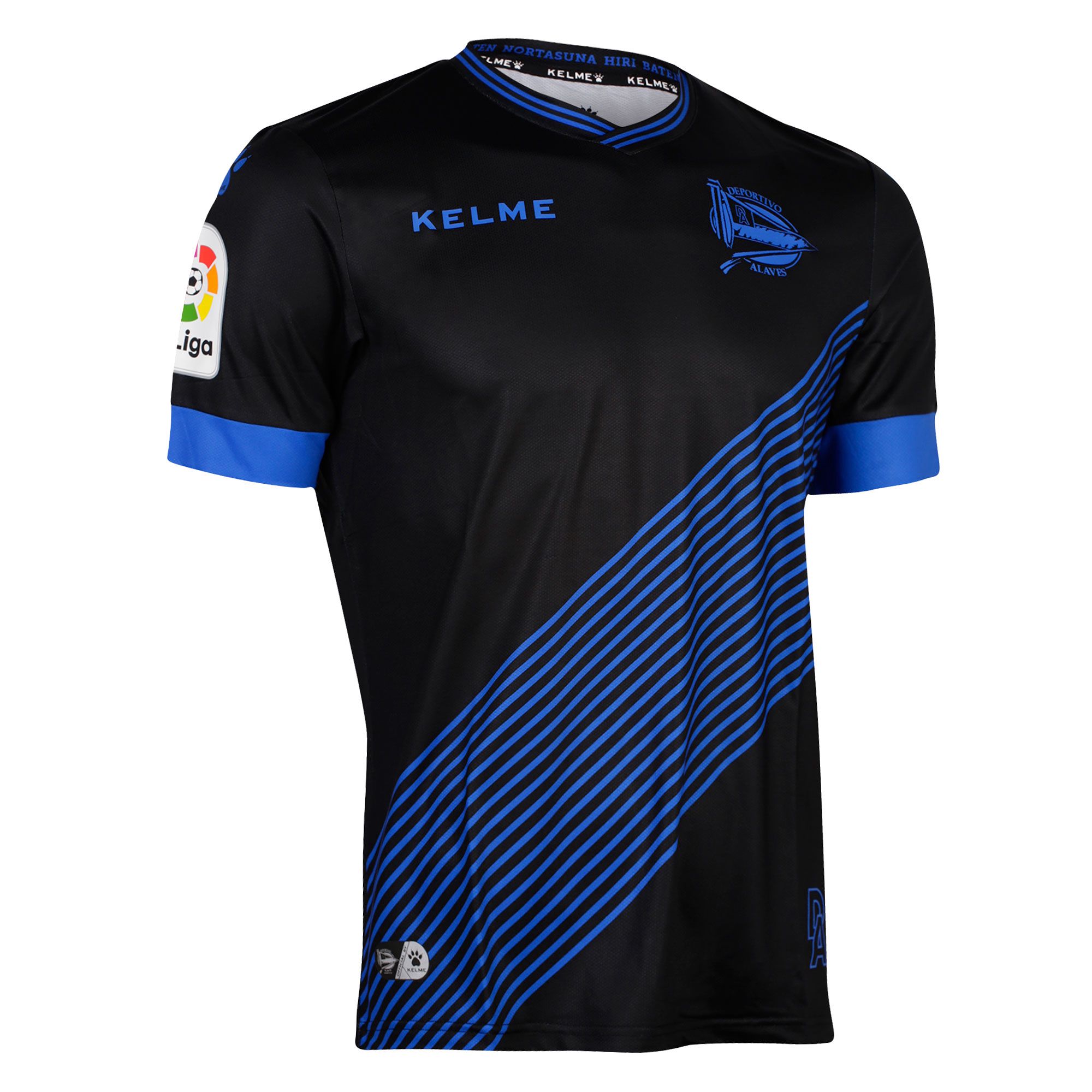 Camiseta 2ª Deportivo Alavés 2017/2018 Negro Azul - Fútbol Factory