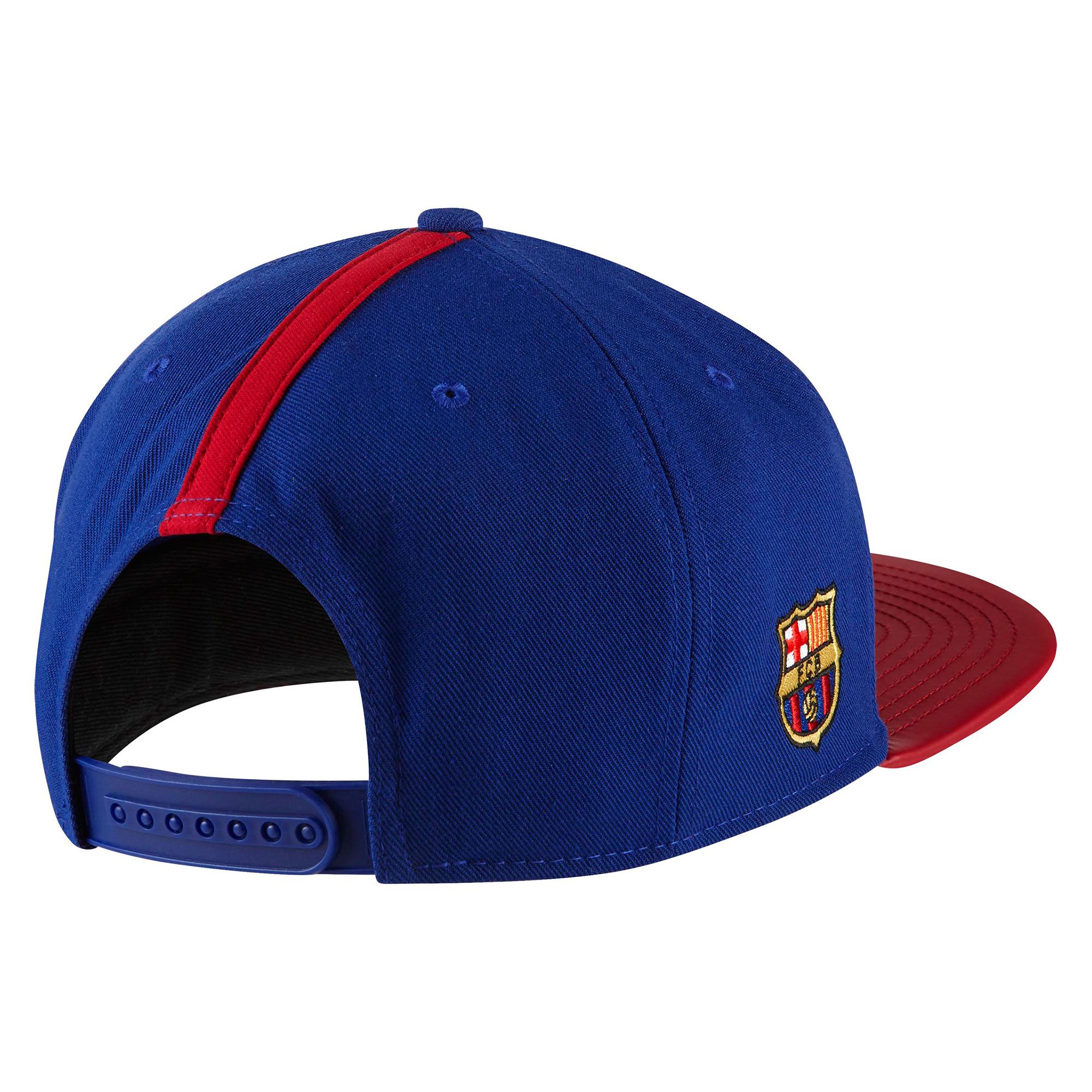 Gorra FC Barcelona 2017/2018 Plana Azul Granate - Fútbol Factory