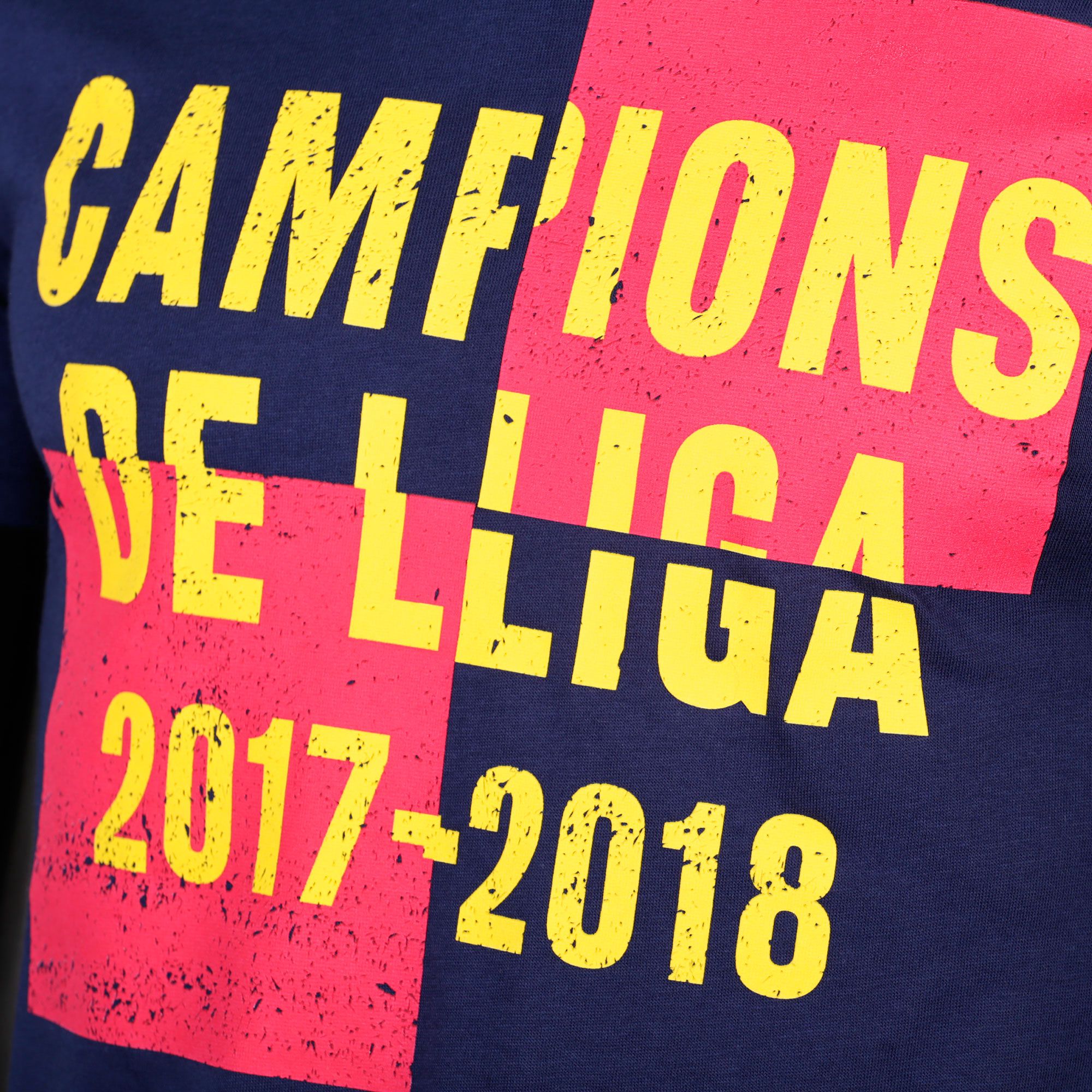 Camiseta FC Barcelona Conmemorativa Campeones de Liga 2017/2018 Azul - Fútbol Factory