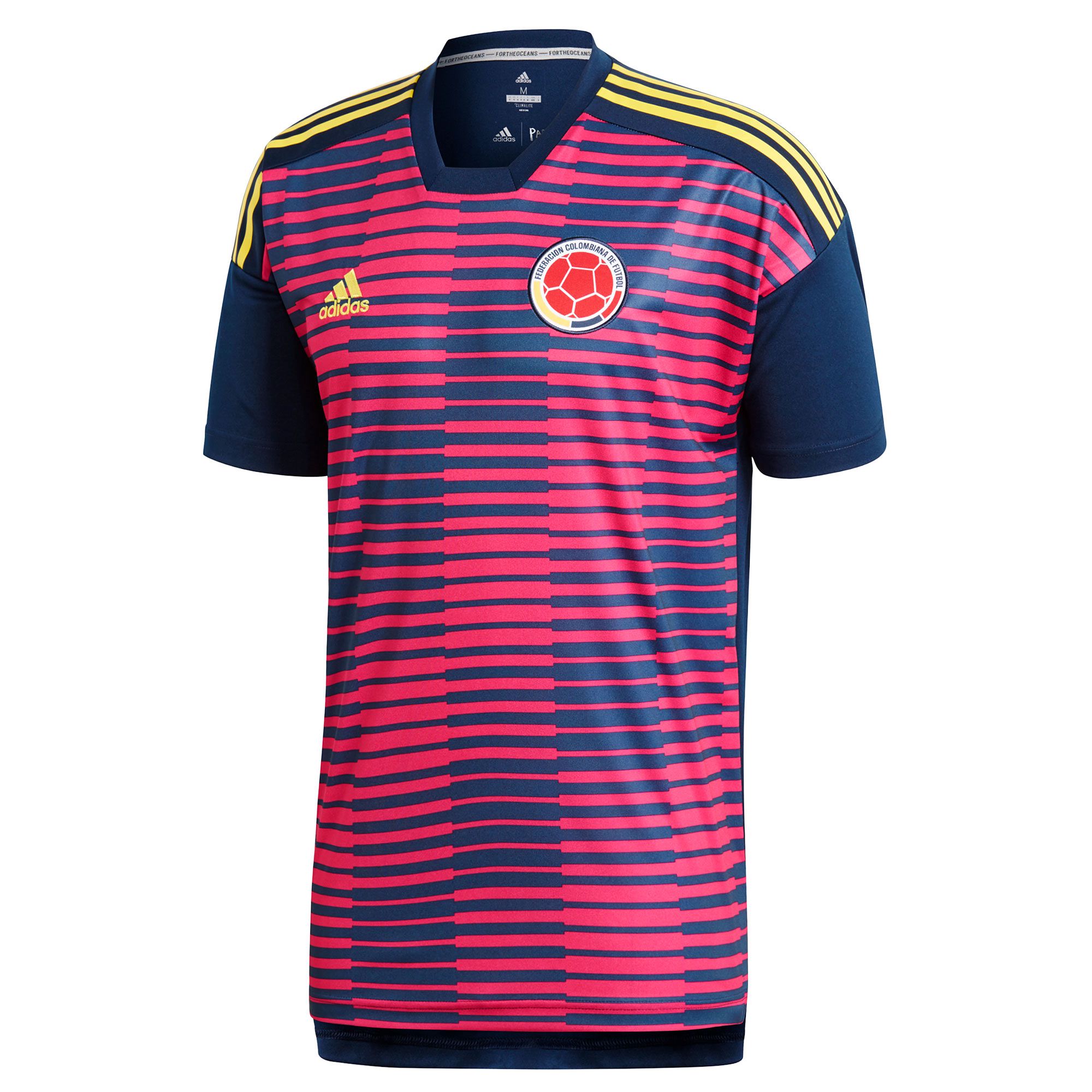 Camiseta de Pre-Match Colombia Mundial 2018 Rosa Azul - Fútbol Factory