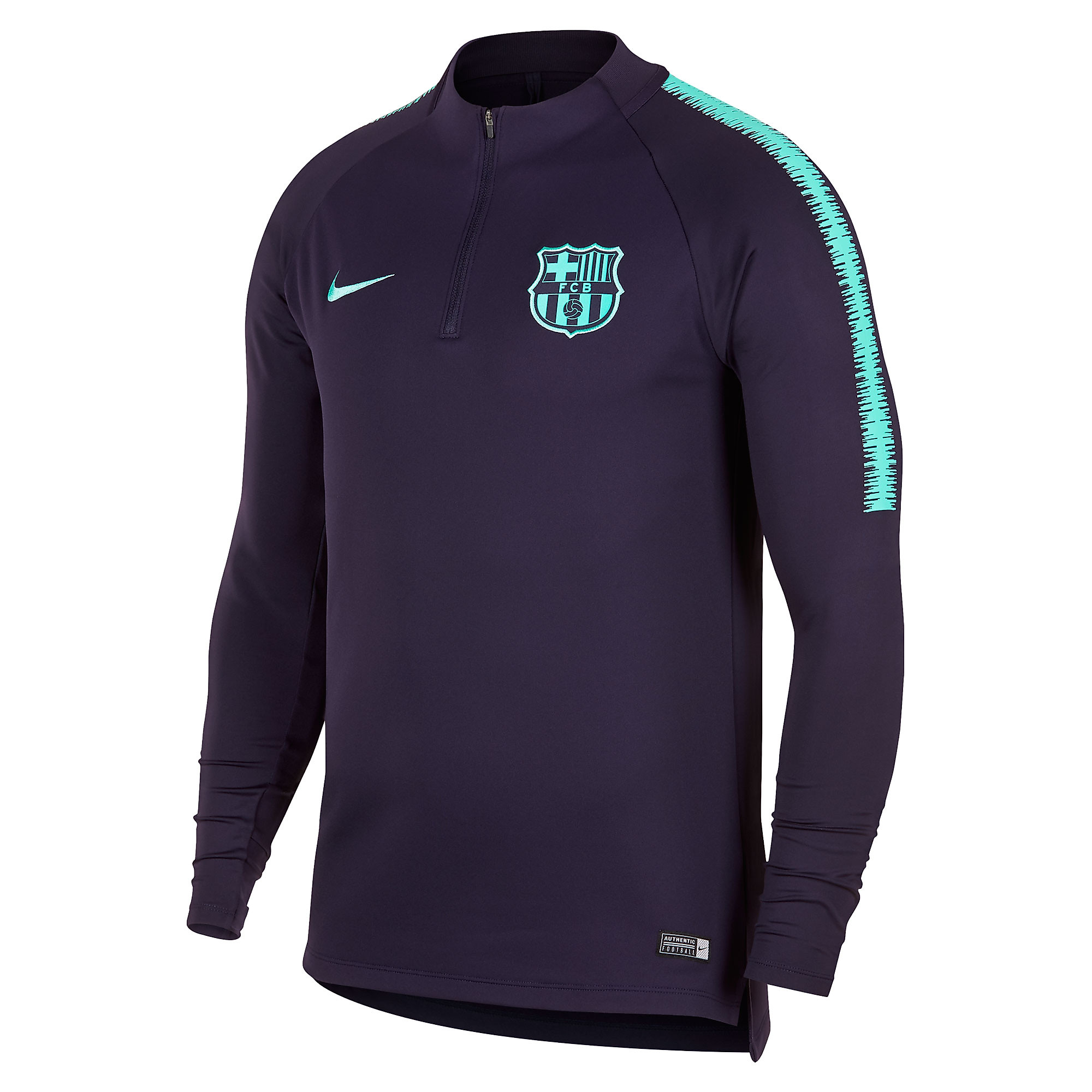Sudadera de Training FC Barcelona Dry Squad 2018/2019 Morado Verde - Fútbol Factory