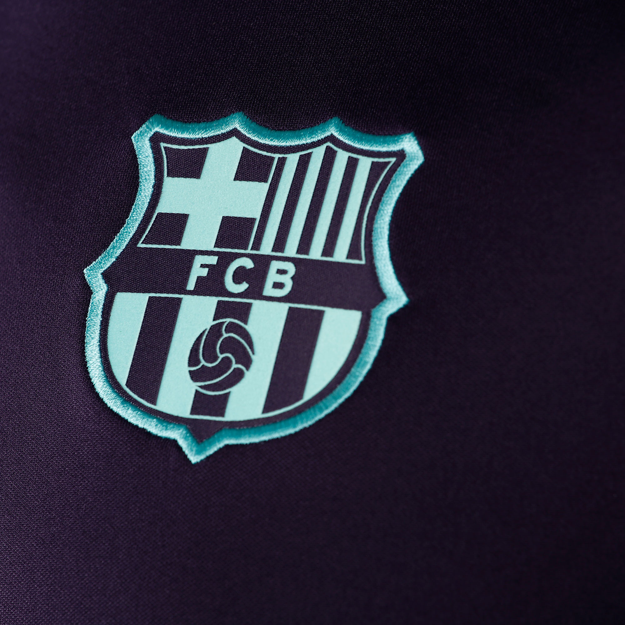 Sudadera de Training FC Barcelona Dry Squad 2018/2019 Morado Verde - Fútbol Factory