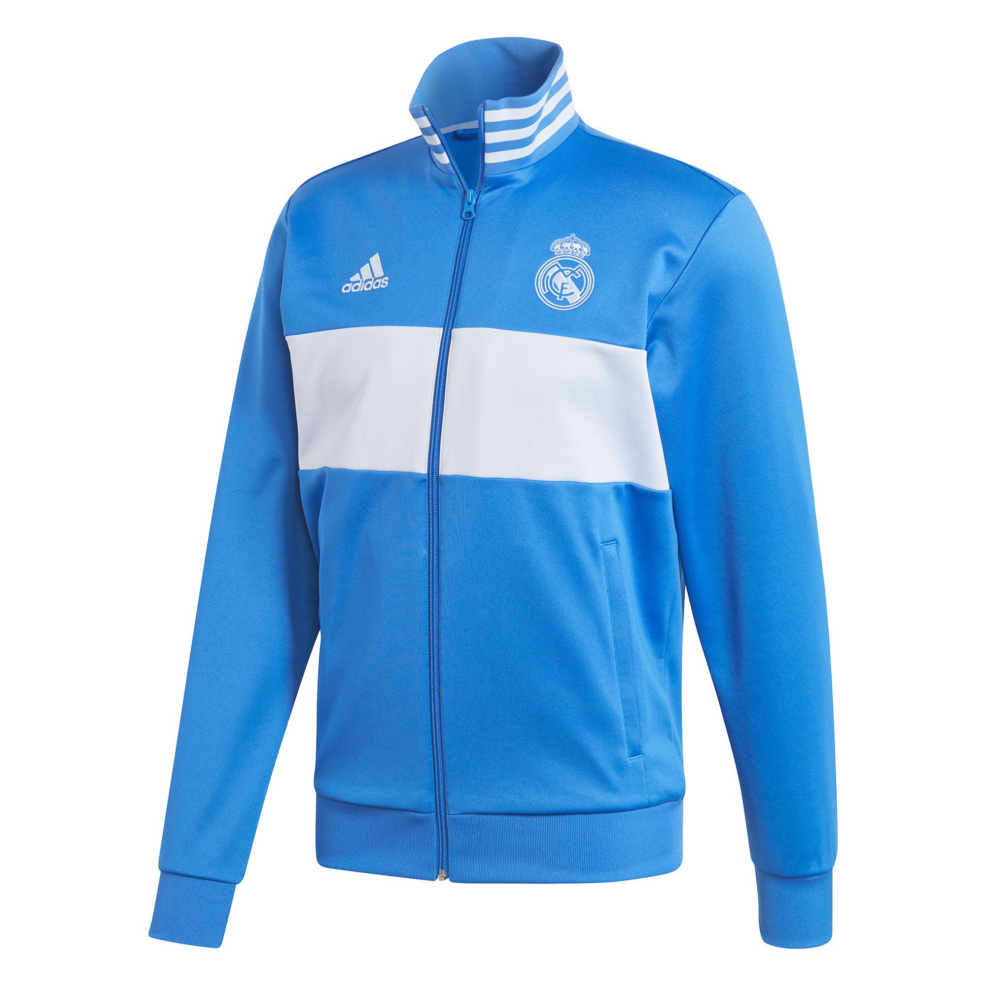 Chaqueta de Paseo Real Madrid CF Tres Bandas 2017 2018 Azul