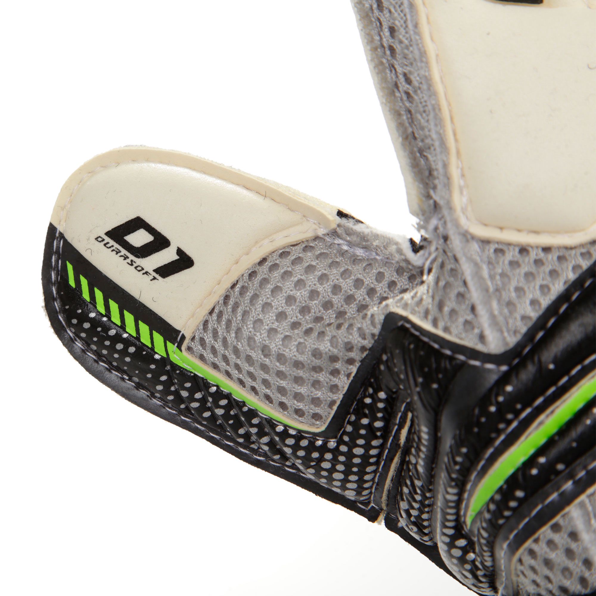 Guantes Receptor Prime D1 Negro Blanco - Fútbol Factory