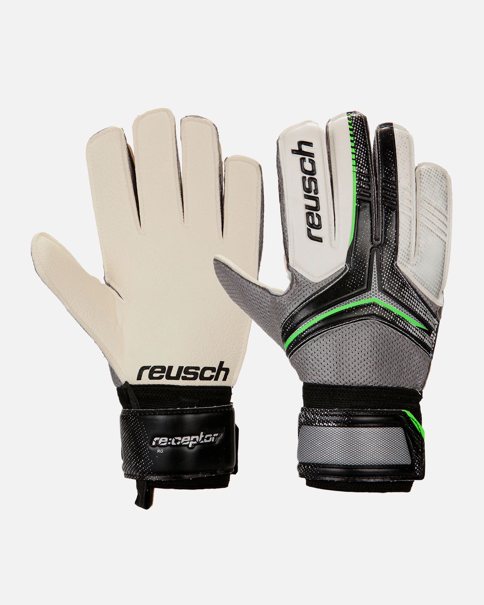 Guantes Receptor RG Negro Gris - Fútbol Factory