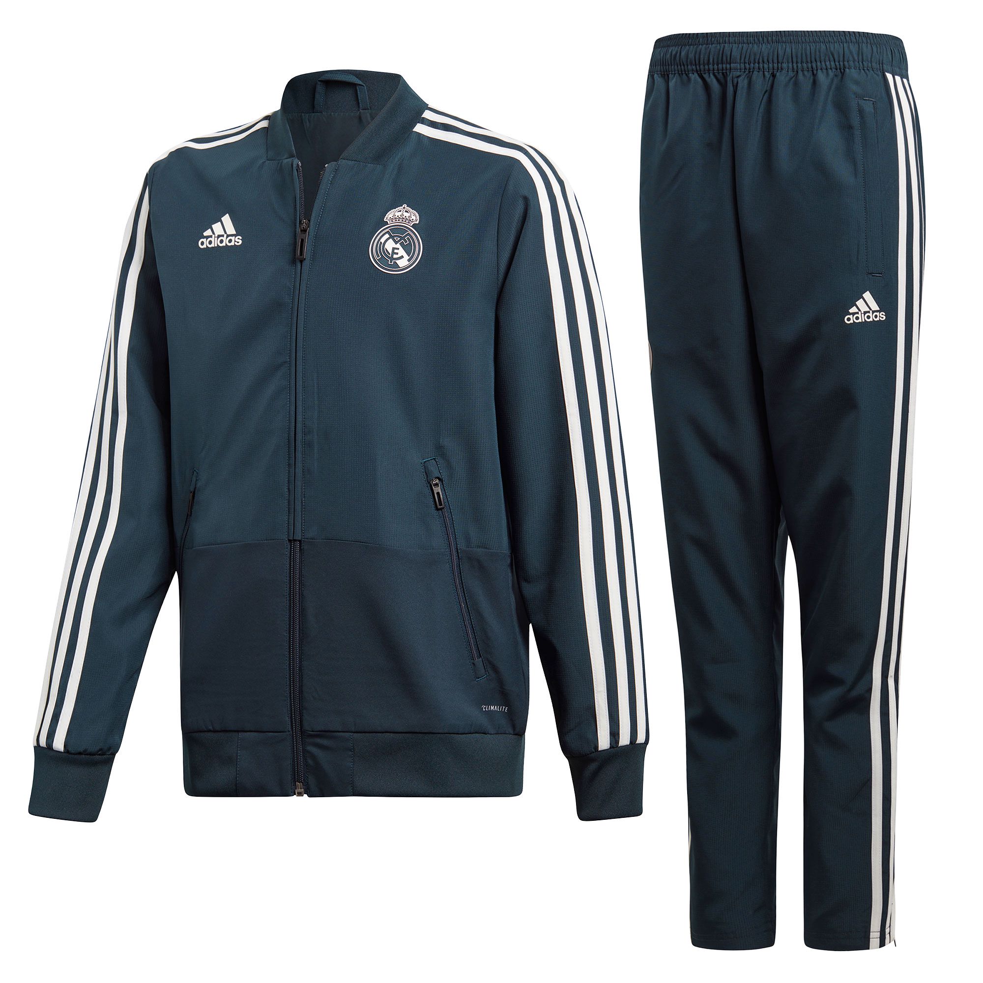 Chándal Pre-Match Real Madrid 2018/2019 Junior Gris - Fútbol Factory