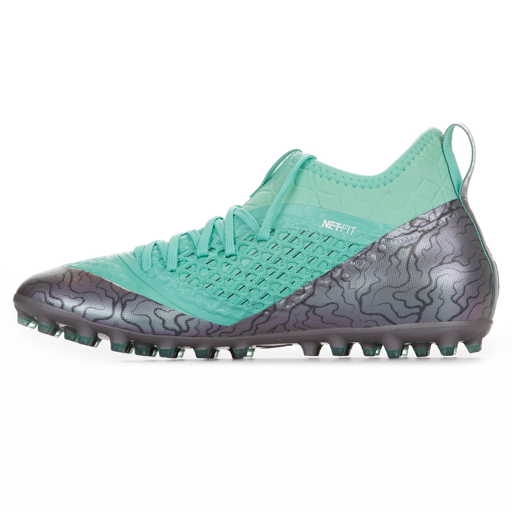 Botas de Fútbol Future 2.3 NETFIT MG Gris Verde - Fútbol Factory