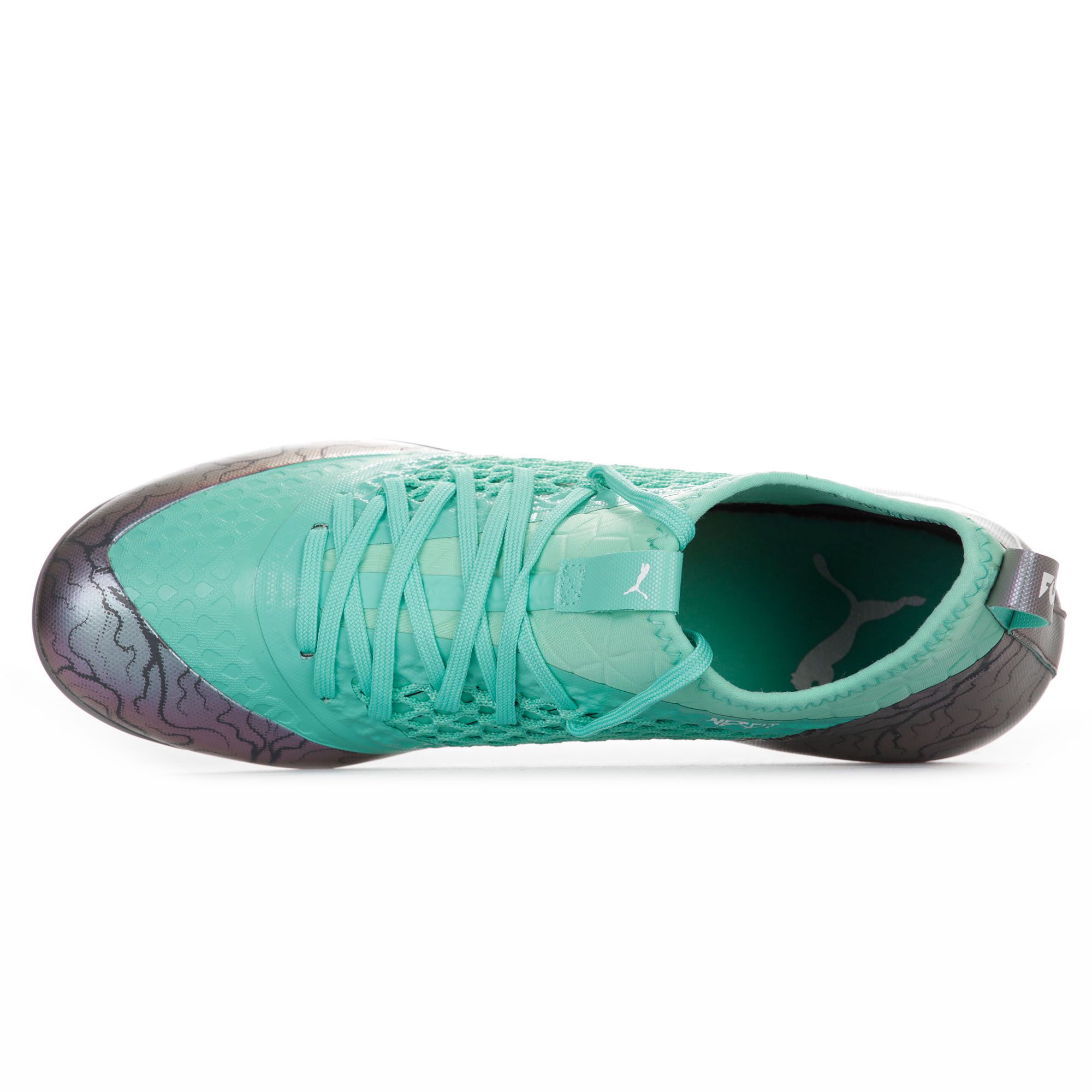 Botas de Fútbol Future 2.3 NETFIT MG Gris Verde - Fútbol Factory