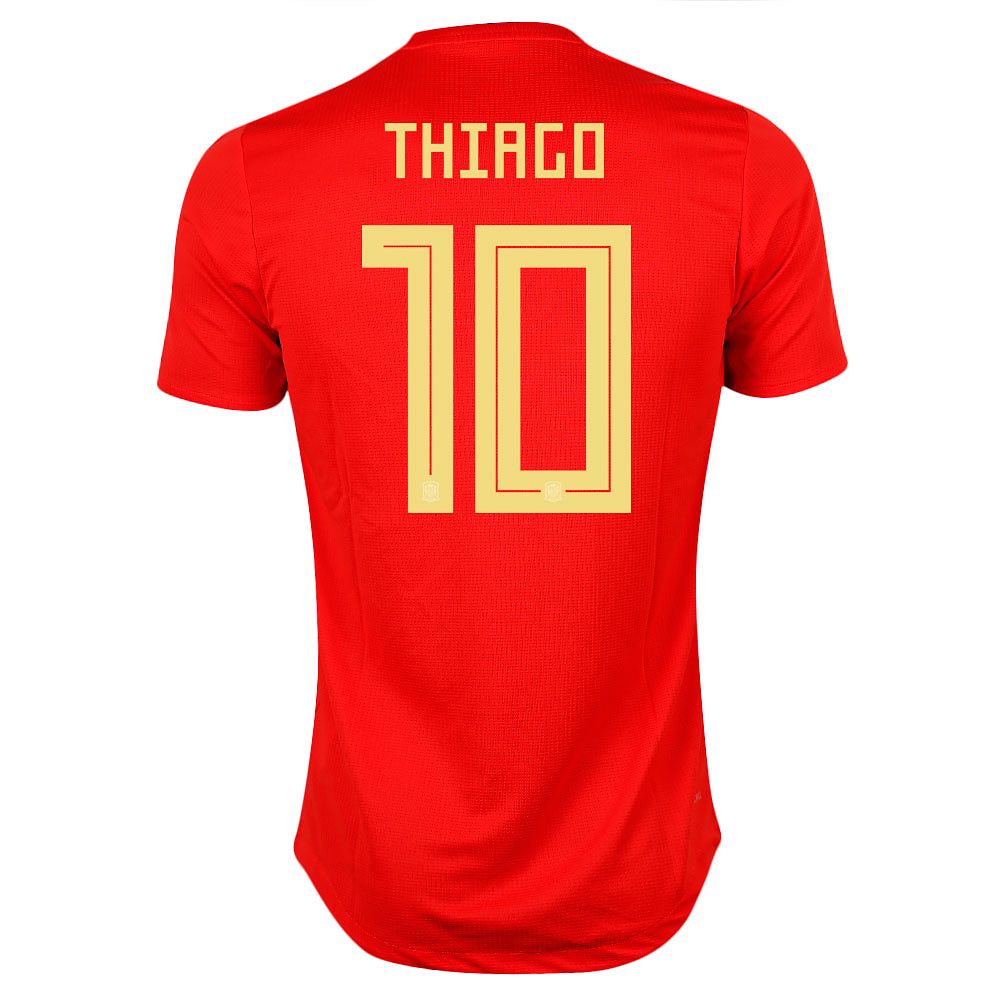 Camiseta 1ª España Mundial 2018 Thiago Authentic Rojo - Fútbol Factory
