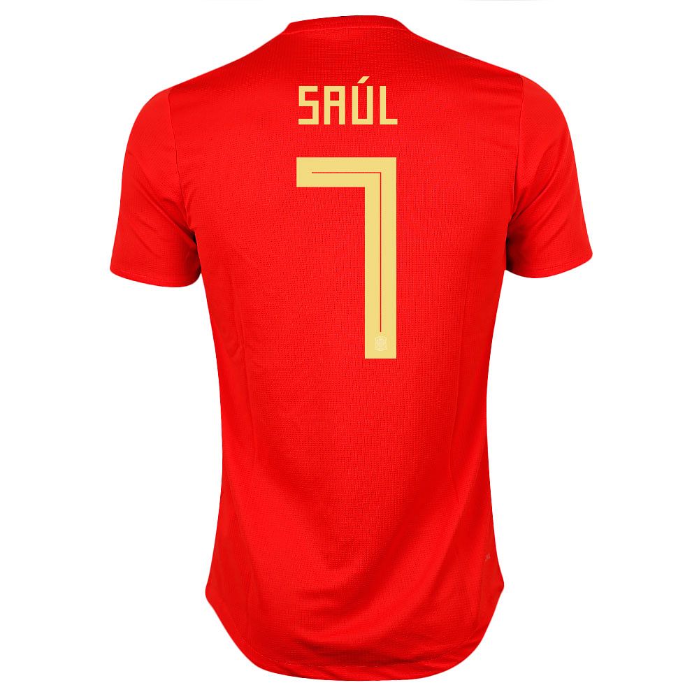 Camiseta 1ª España Mundial 2018 Saúl Authentic Rojo - Fútbol Factory