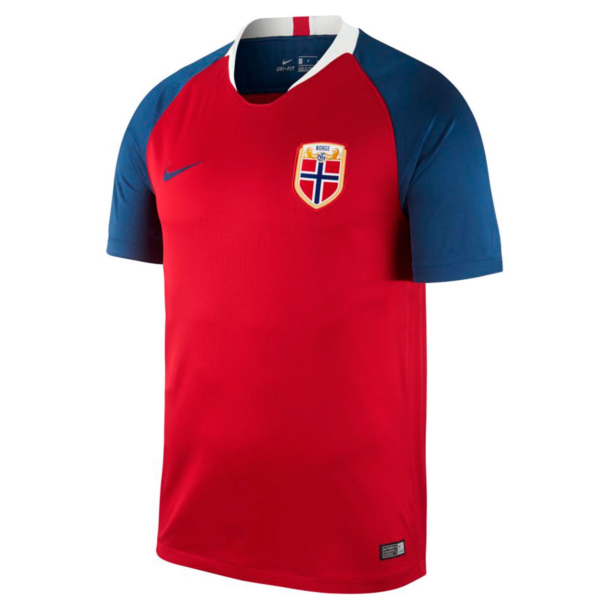 Camiseta 1ª Noruega Mundial 2018 Rojo Azul - Fútbol Factory