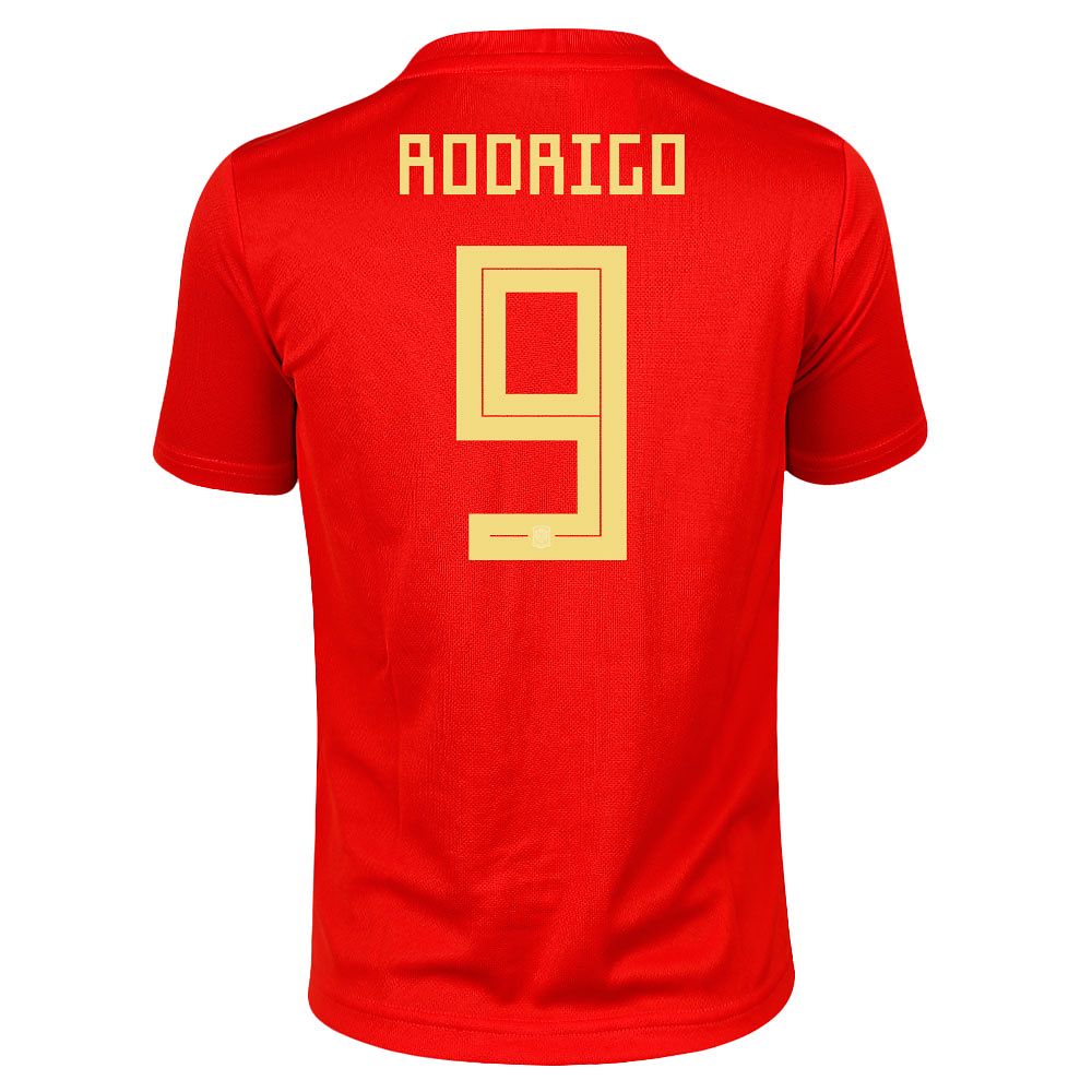 Camiseta 1ª España Mundial 2018 Rodrigo Junior Rojo - Fútbol Factory