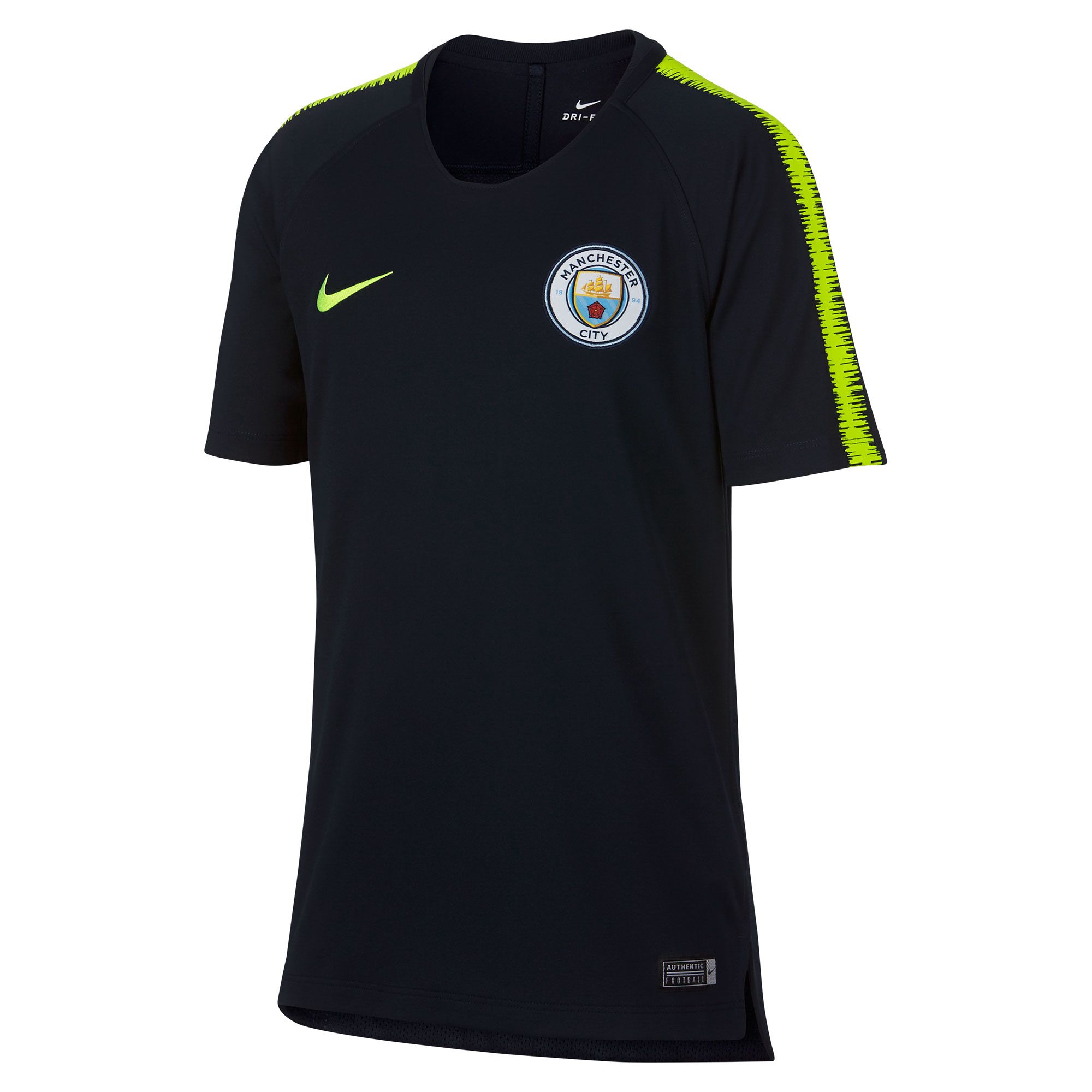 Camiseta de Training Manchester City 2018/2019 Dri-FIT Squad Marino Fluor - Fútbol Factory