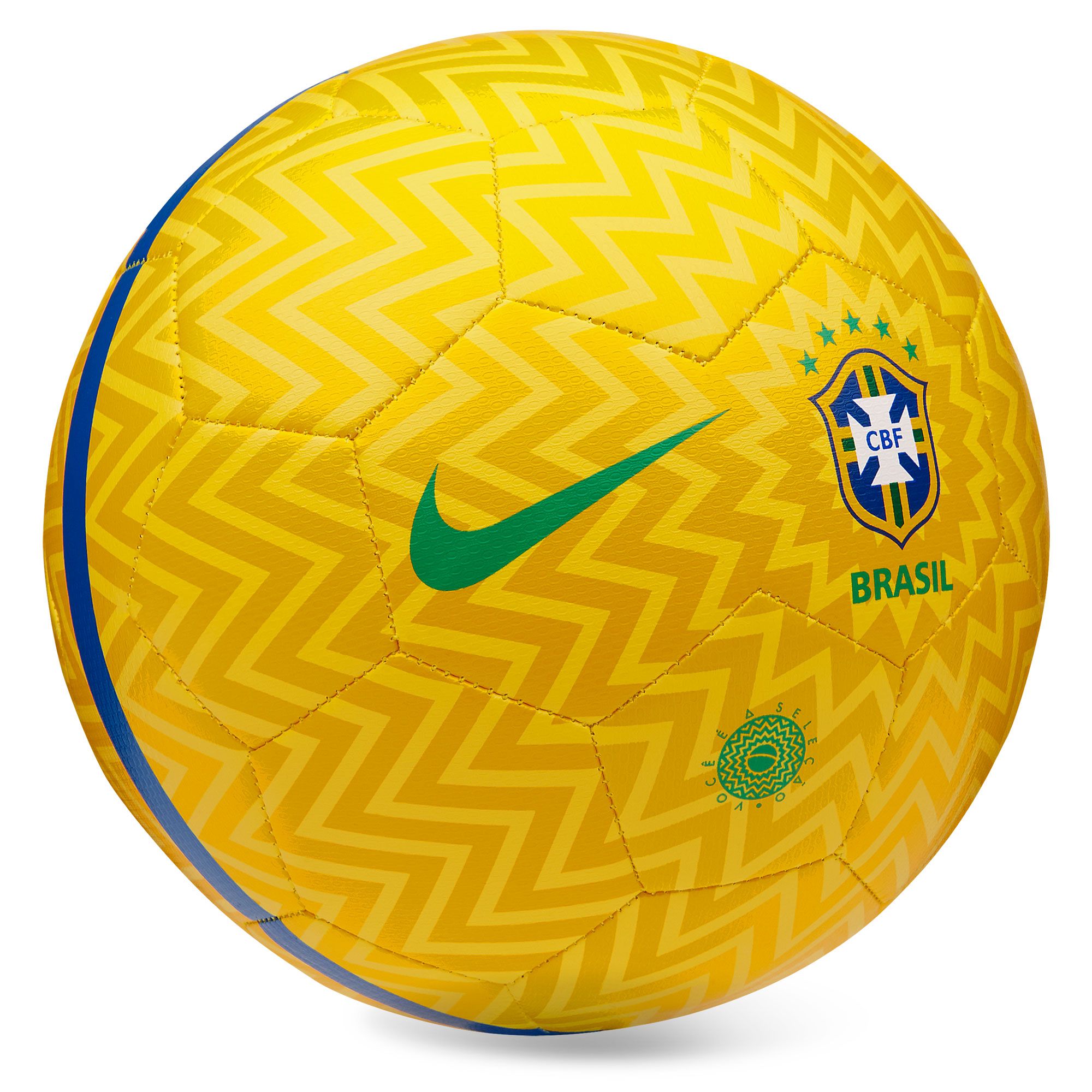 Balón de Fútbol 11 Prestige Brasil Supporters Amarillo - Fútbol Factory