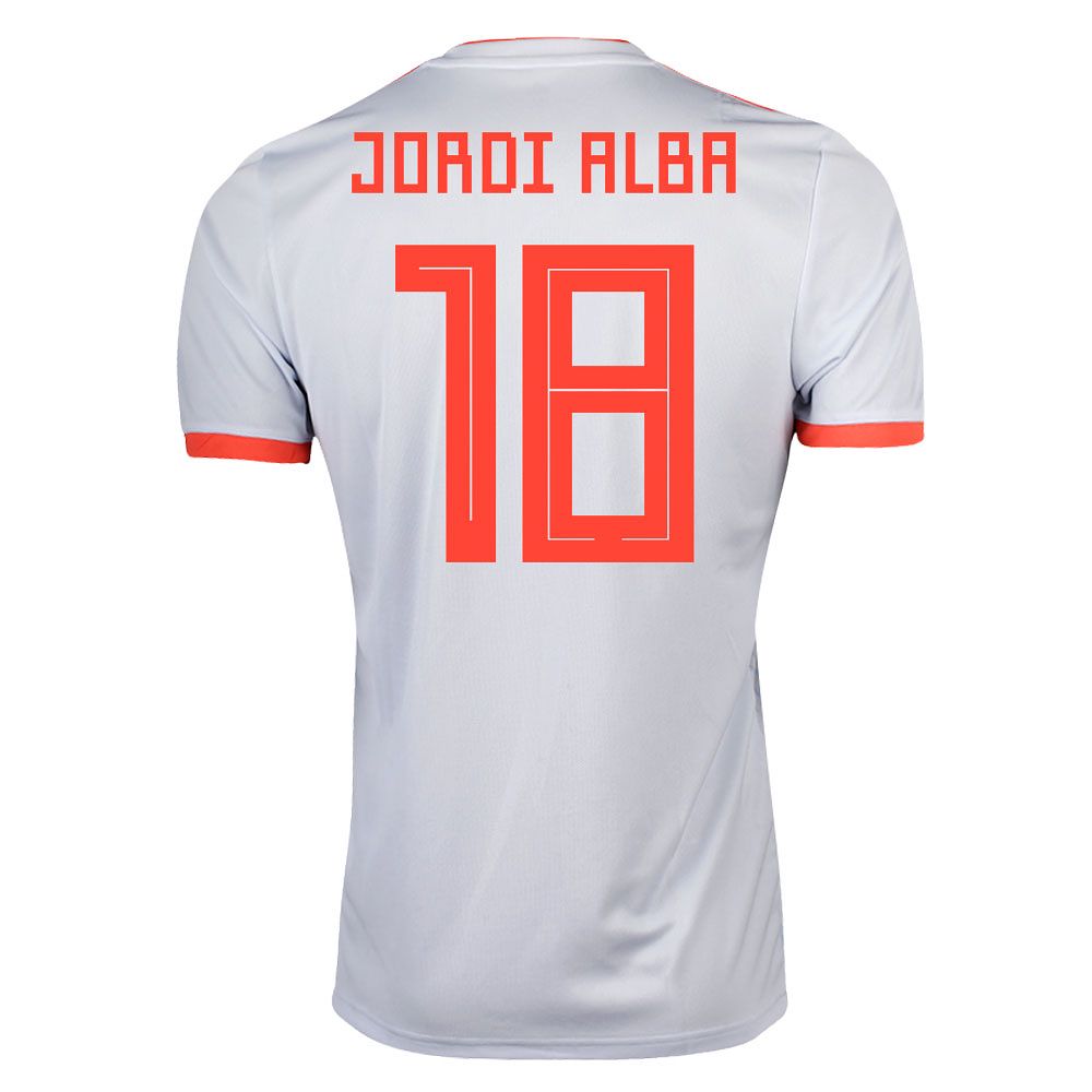 Camiseta 2ª España Mundial 2018 Jordi Alba Azul - Fútbol Factory