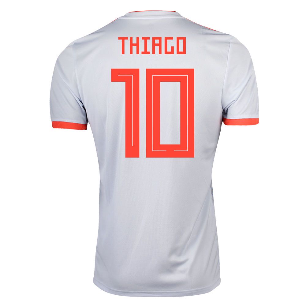 Camiseta 2ª España Mundial 2018 Thiago Azul - Fútbol Factory