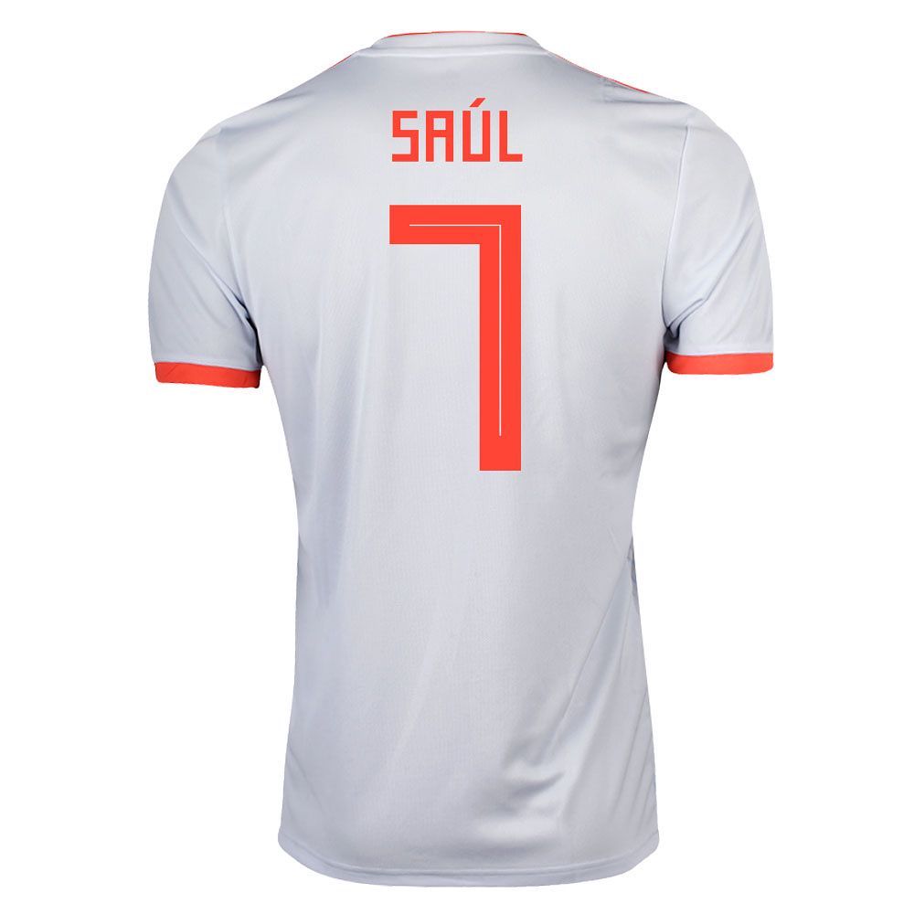 Camiseta 2ª España Mundial 2018 Saúl Azul - Fútbol Factory