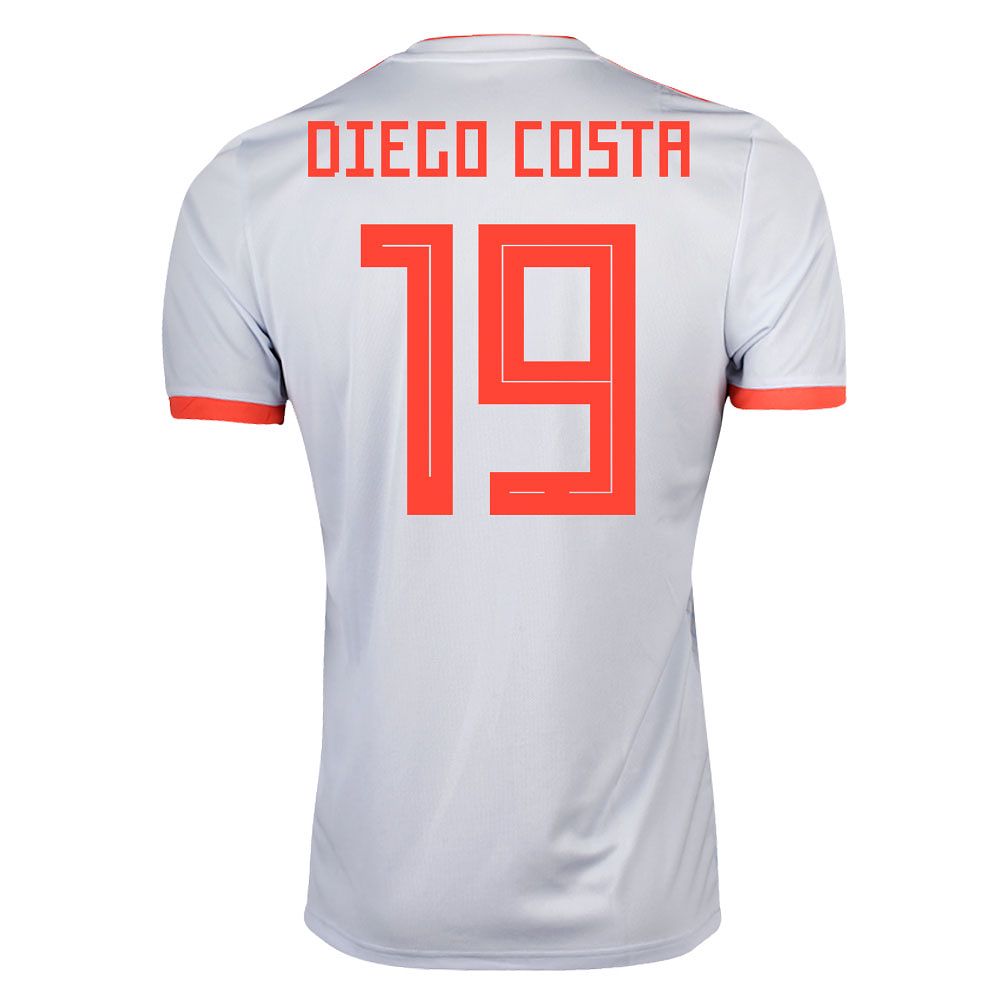 Camiseta 2ª España Mundial 2018 Diego Costa Azul - Fútbol Factory
