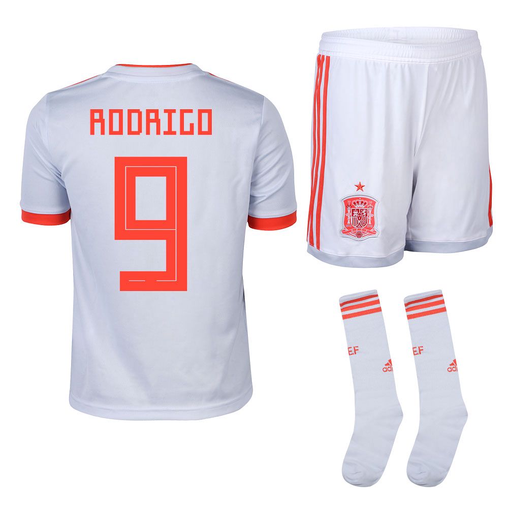 Conjunto 2ª España Mundial 2018 Rodrigo Junior Azul - Fútbol Factory