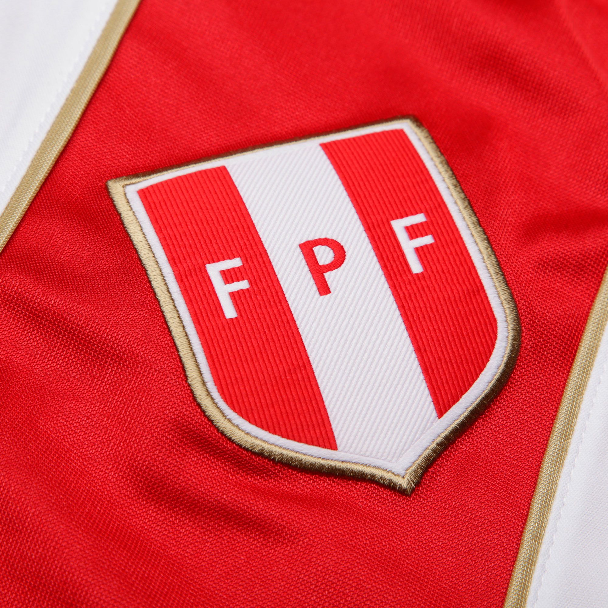 Camiseta 1ª Perú Mundial 2018 Blanco Rojo - Fútbol Factory