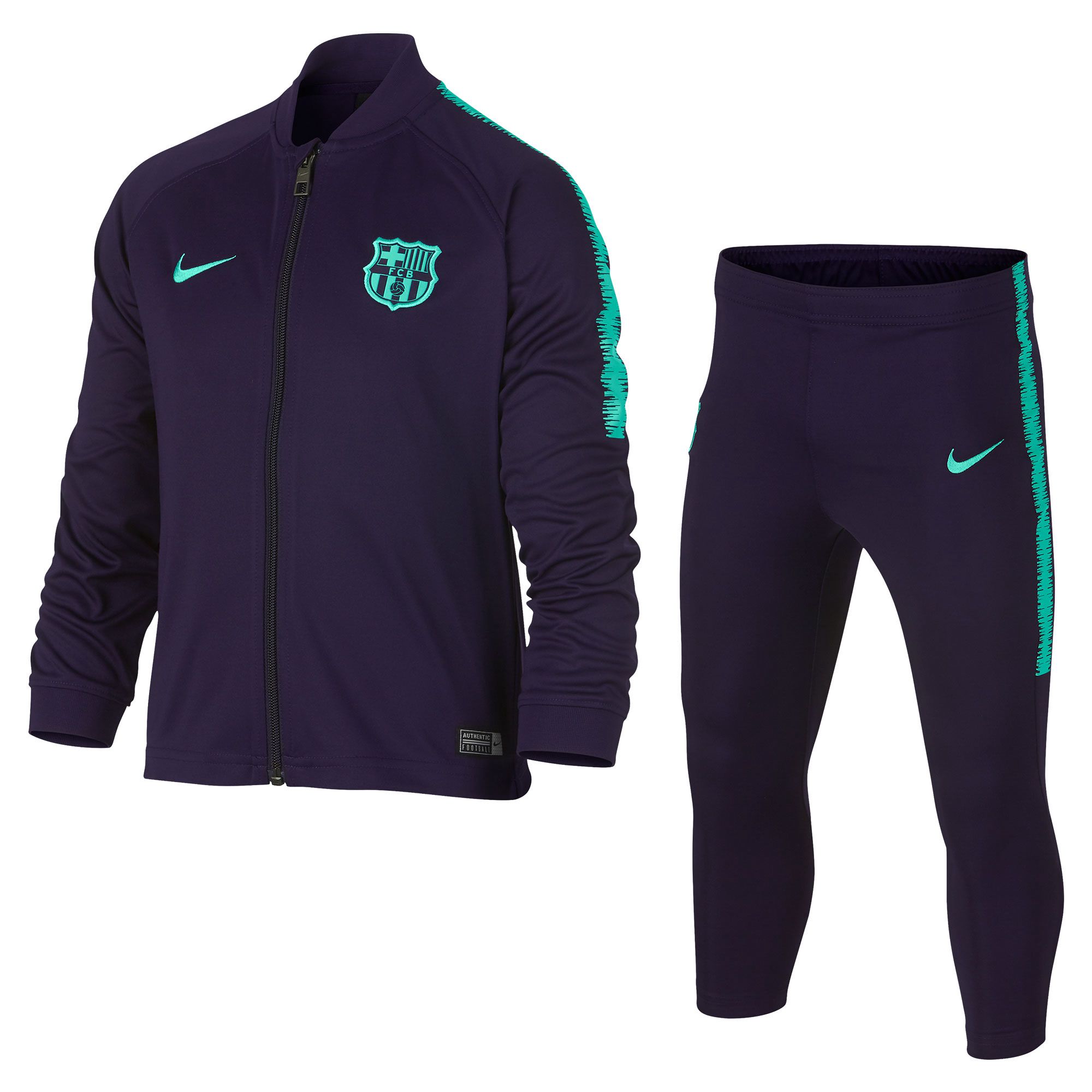 Chandal de Training FC Barcelona 2018 2019 Dry Squad Infantil Morado