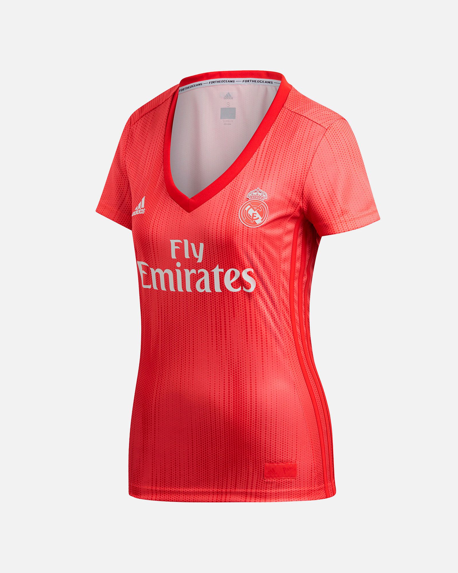 Camiseta 3ª Real Madrid 2018/2019 Mujer Coral - Fútbol Factory