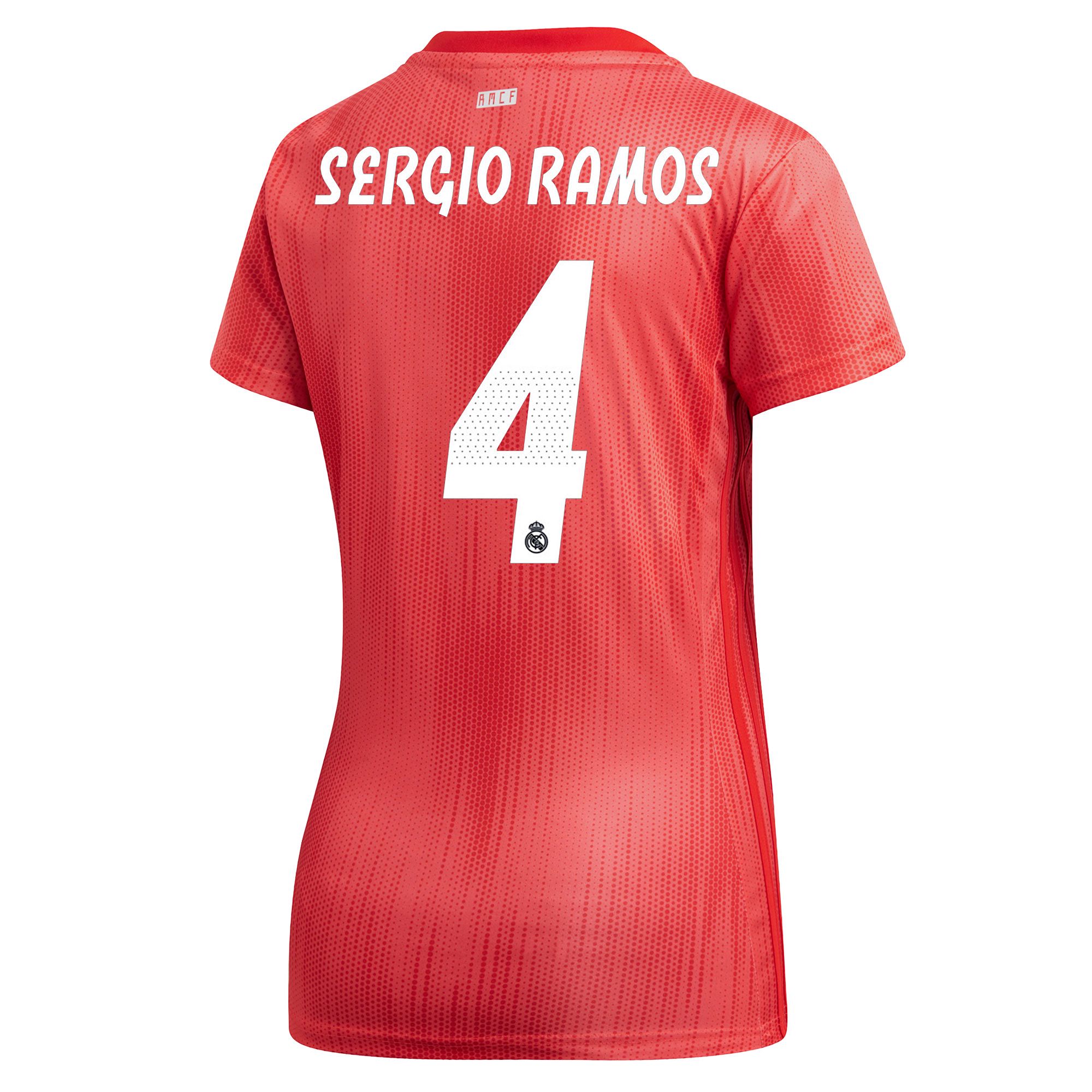 Camiseta 3ª Real Madrid 2018/2019 Sergio Ramos Mujer Coral - Fútbol Factory