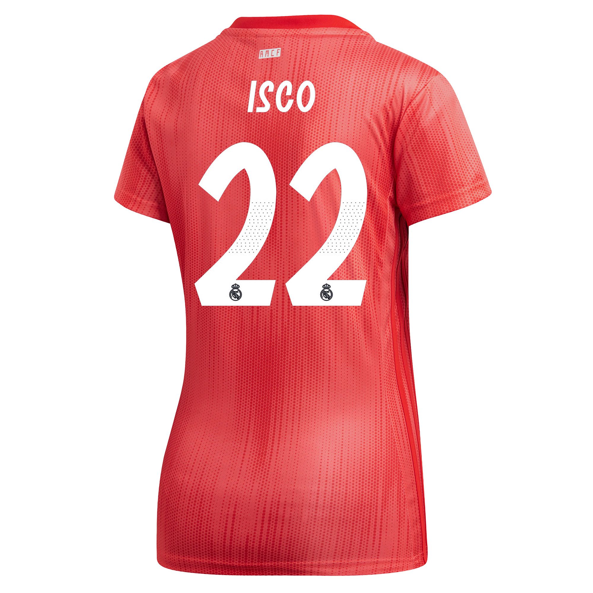 Camiseta 3ª Real Madrid 2018/2019 Isco Mujer Coral - Fútbol Factory