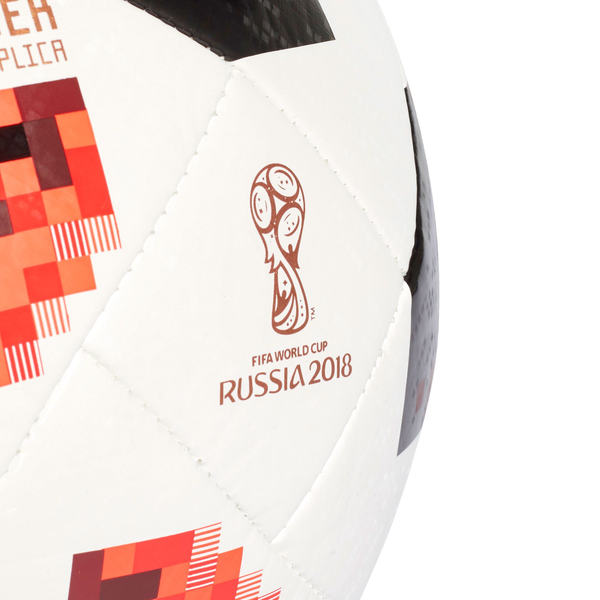 Balón de fútbol 11 Telstar Mechta Top Glider Mundial 2018 Blanco Rojo - Fútbol Factory