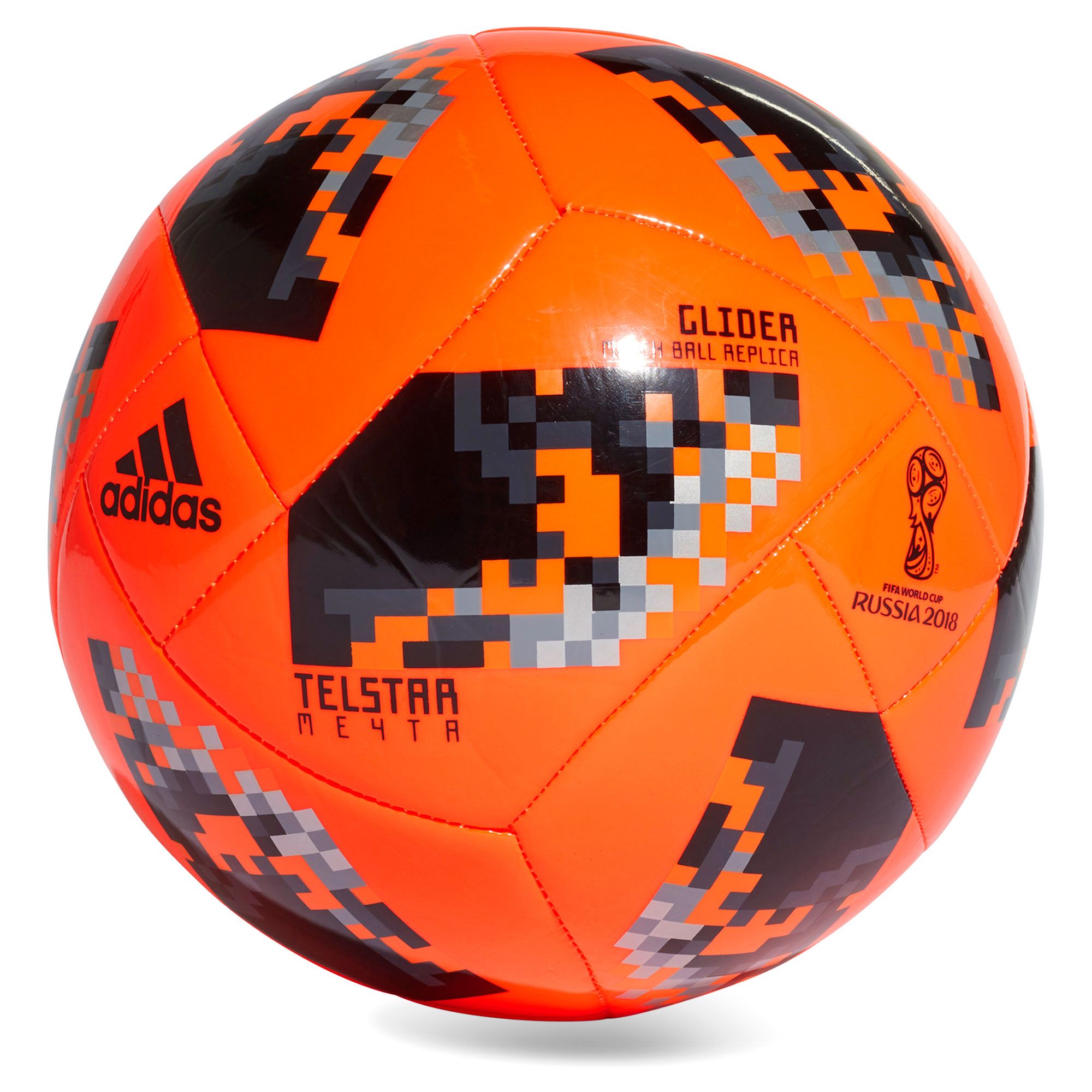 Balón de fútbol 7 Telstar Mechta Glider Mundial 2018 Rojo - Fútbol Factory