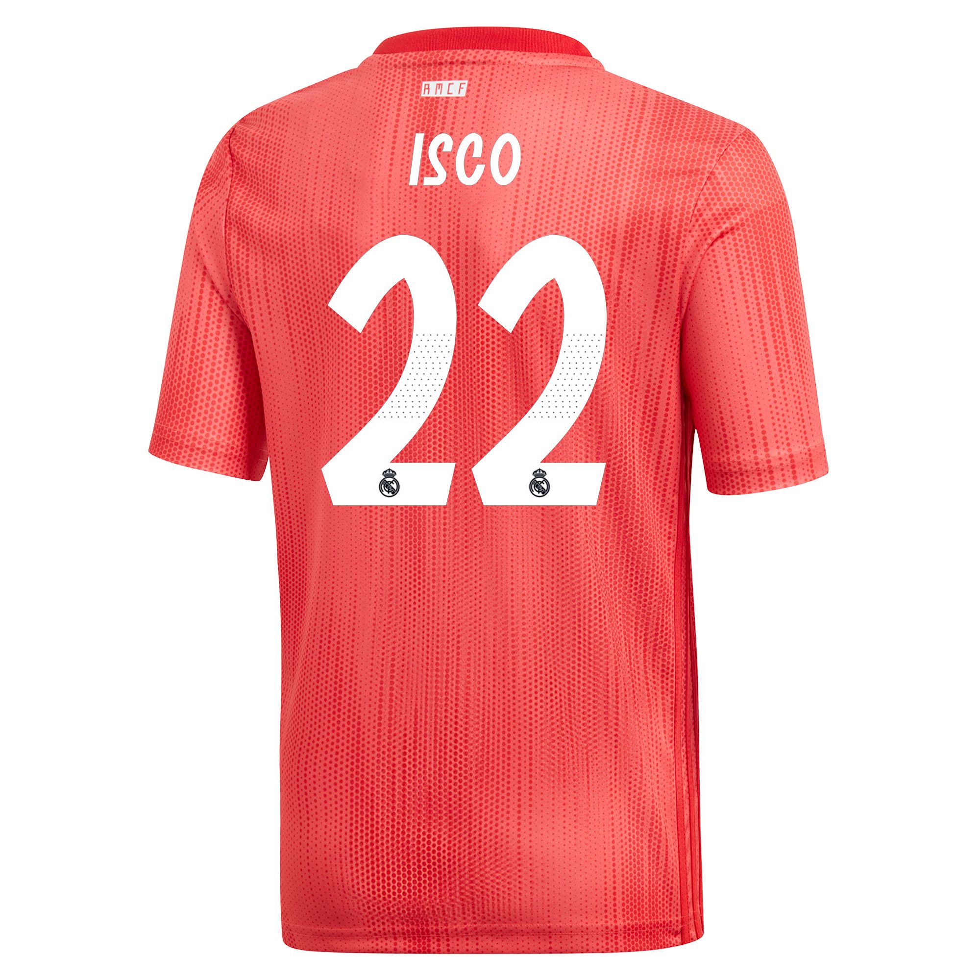Camiseta 3ª Real Madrid 2018/2019 Isco Junior Coral - Fútbol Factory