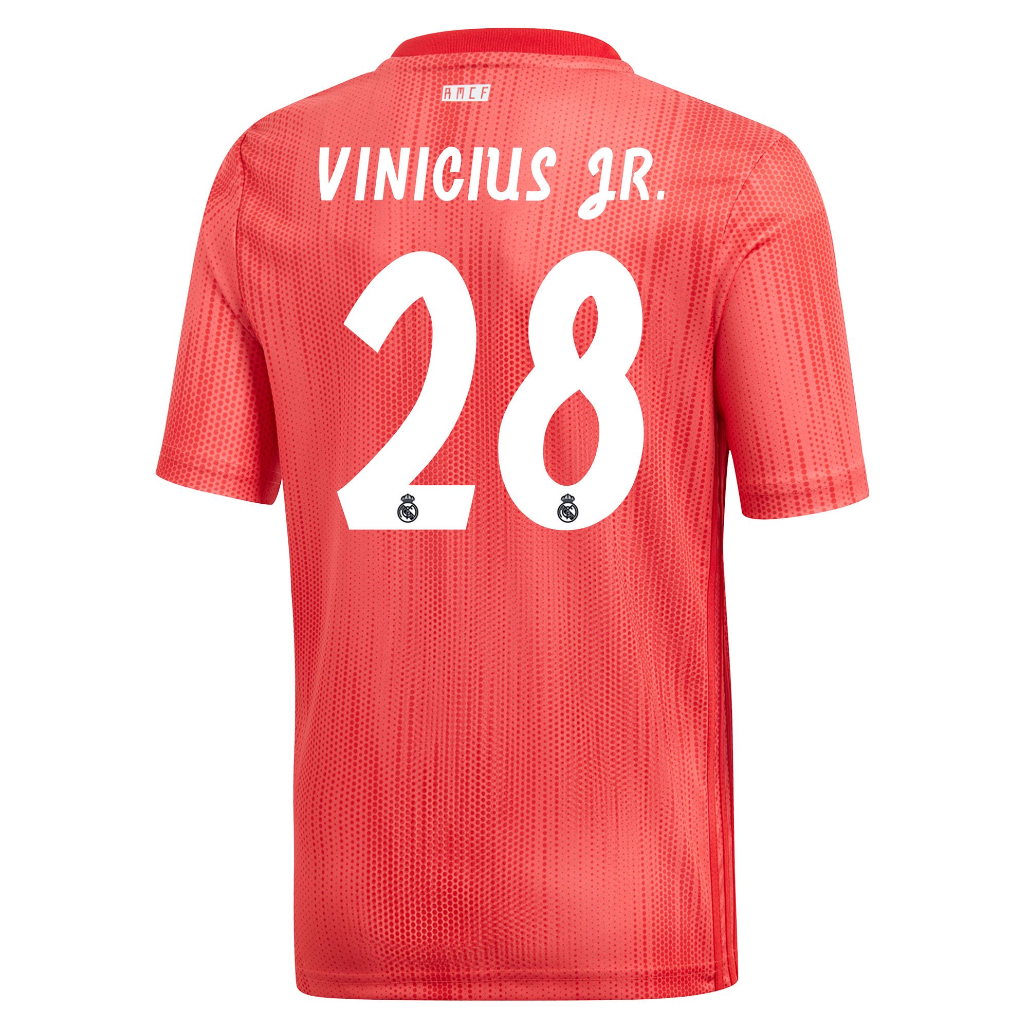 Camiseta 3ª Real Madrid 2018/2019 Vinicius JR Junior Coral - Fútbol Factory