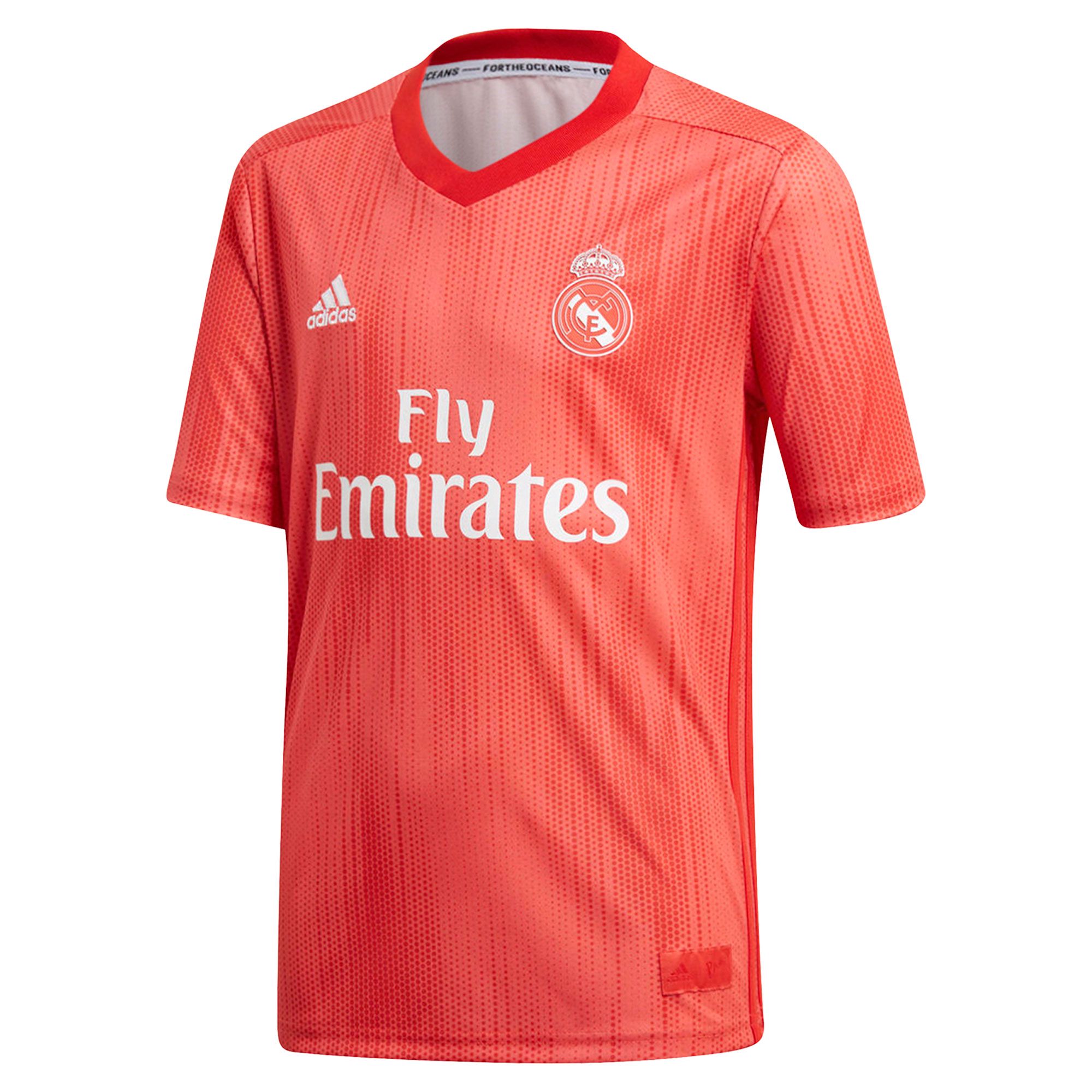 Conjunto 3ª Real Madrid 2018/2019 Junior Coral - Fútbol Factory