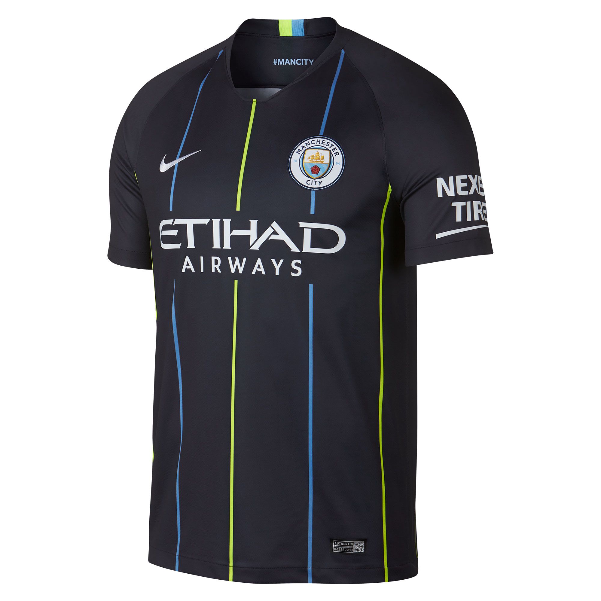 Camiseta 2ª Manchester City 2018/2019 Marino - Fútbol Factory