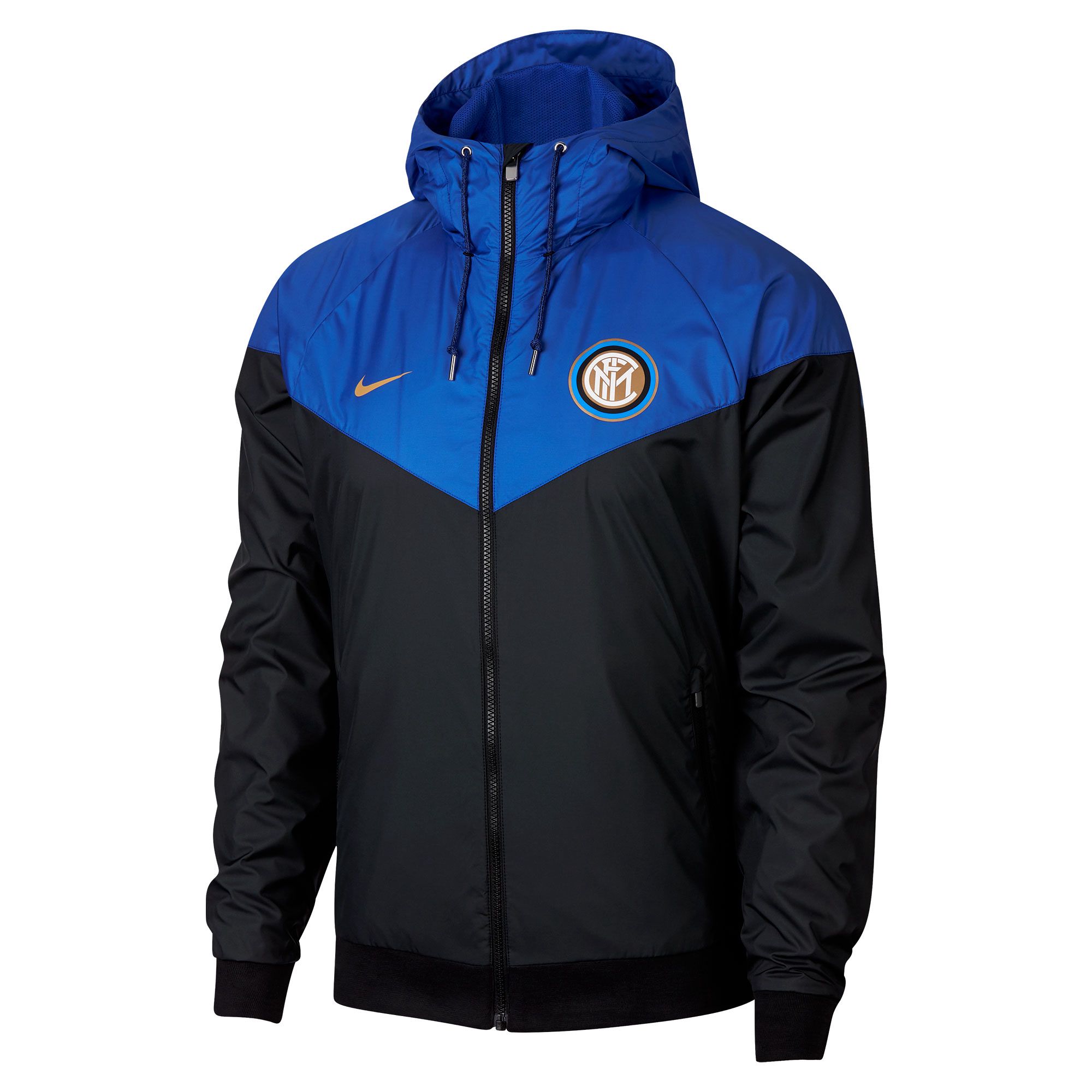 Cortavientos de Paseo Inter de Milán 2018/2019 Negro Azul - Fútbol Factory