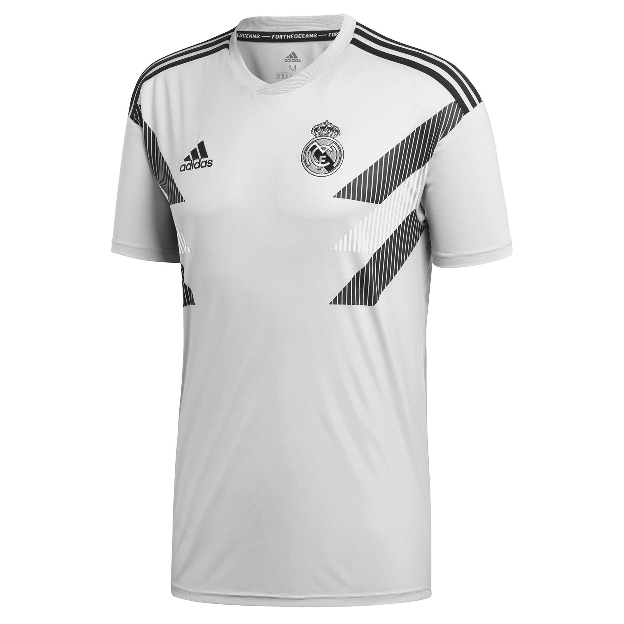 Camiseta Pre-Match Real Madrid 2018/2019 Gris - Fútbol Factory