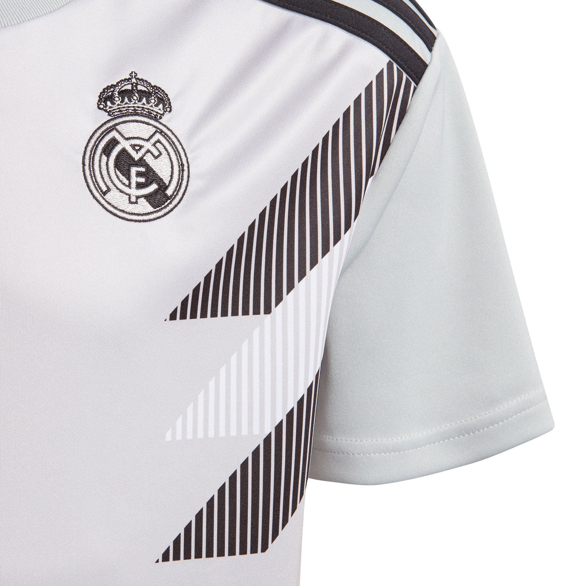 Camiseta Pre-Match Real Madrid 2018/2019 Parley Gris - Fútbol Factory