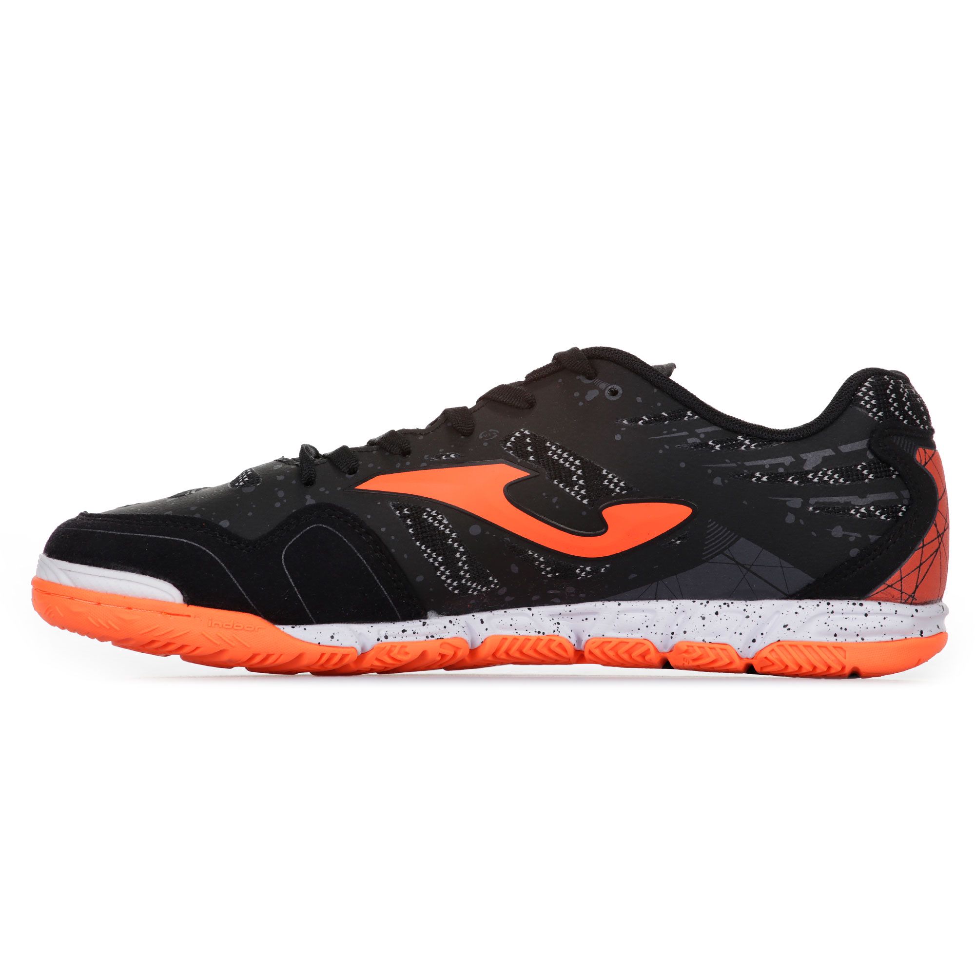 Zapatillas de Fútbol Sala Super Regate Negro Naranja - Fútbol Factory
