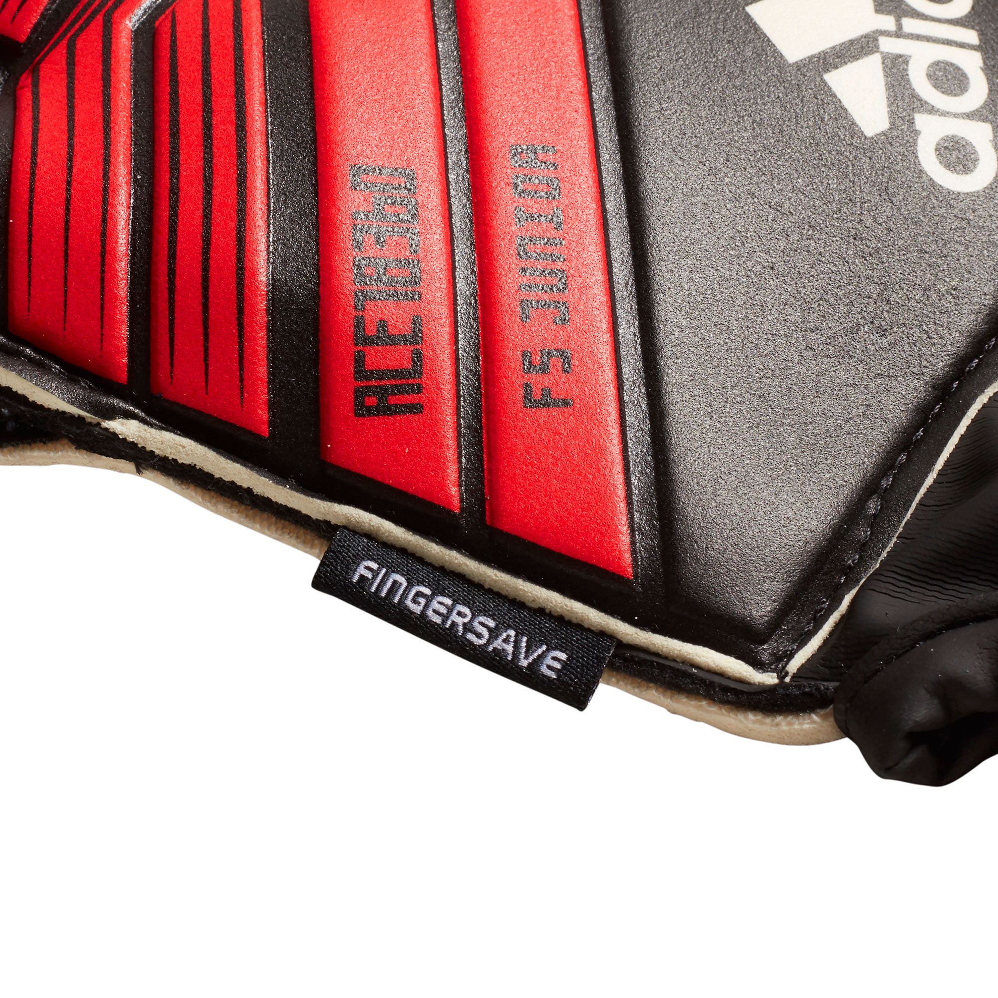 Guantes Portero Predator Fingersave Junior Rojo Negro - Fútbol Factory