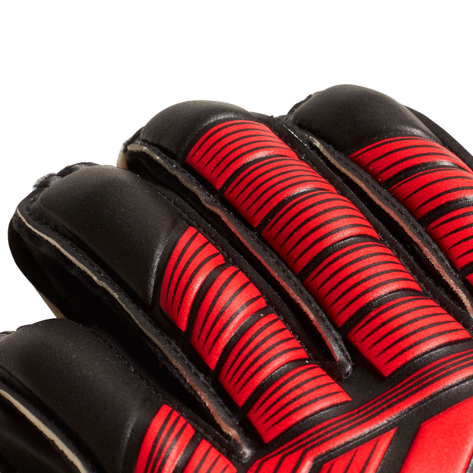 Guantes Portero Predator Fingersave Junior Rojo Negro - Fútbol Factory