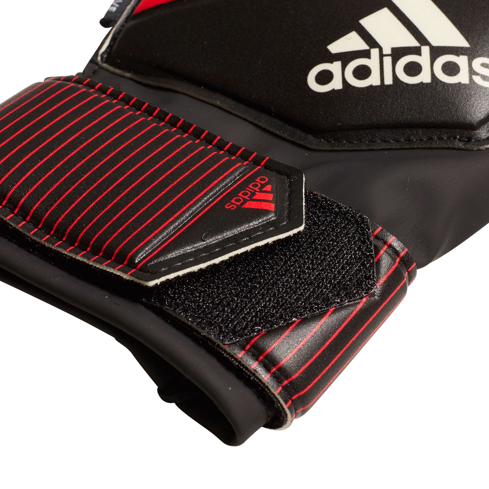 Guantes Portero Predator Fingersave Junior Rojo Negro - Fútbol Factory